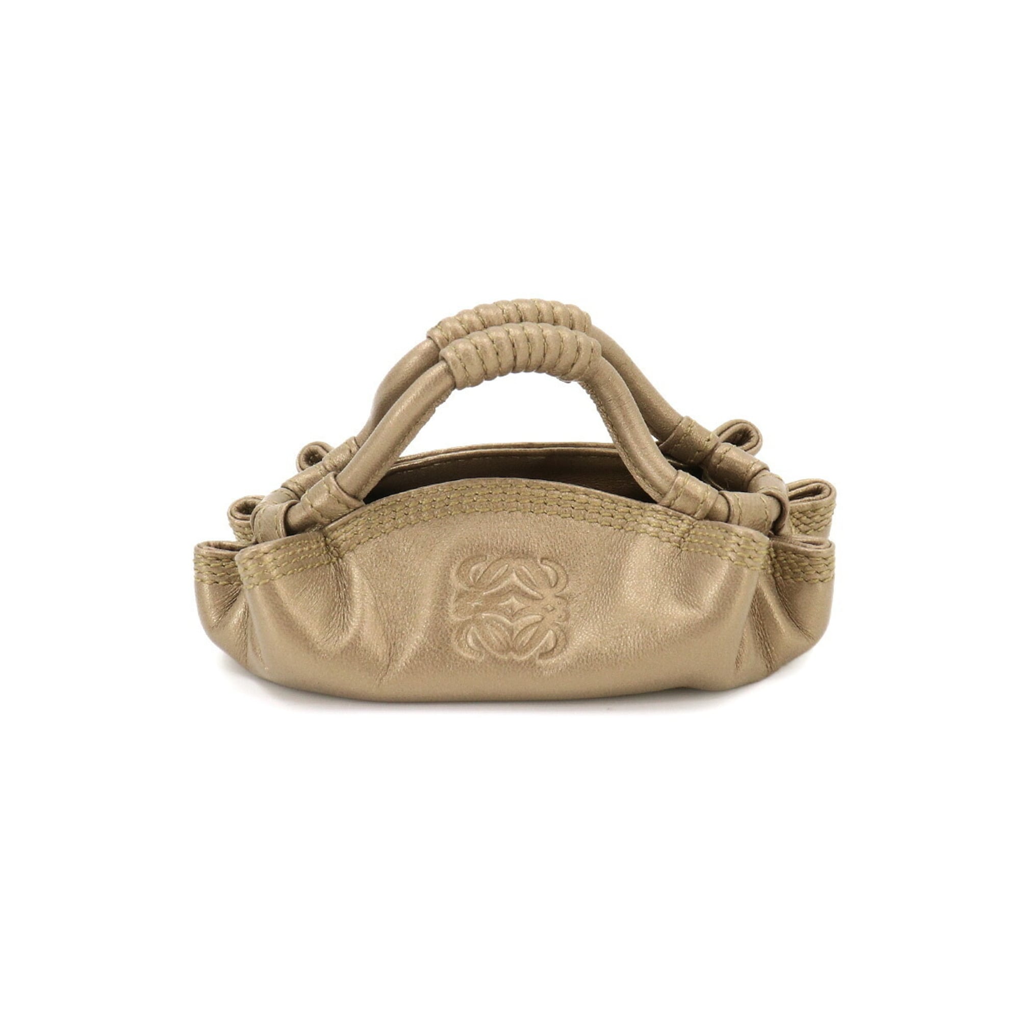 Loewe Bronze Leather Coin Purse/Coin Case (Pre-Owned)