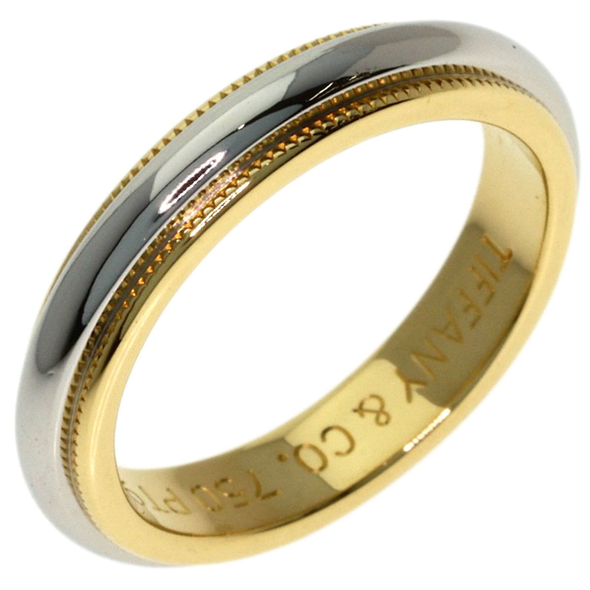 Tiffany Yellow Gold (18K) Platinum 950 Band Ring (Pre-Owned)