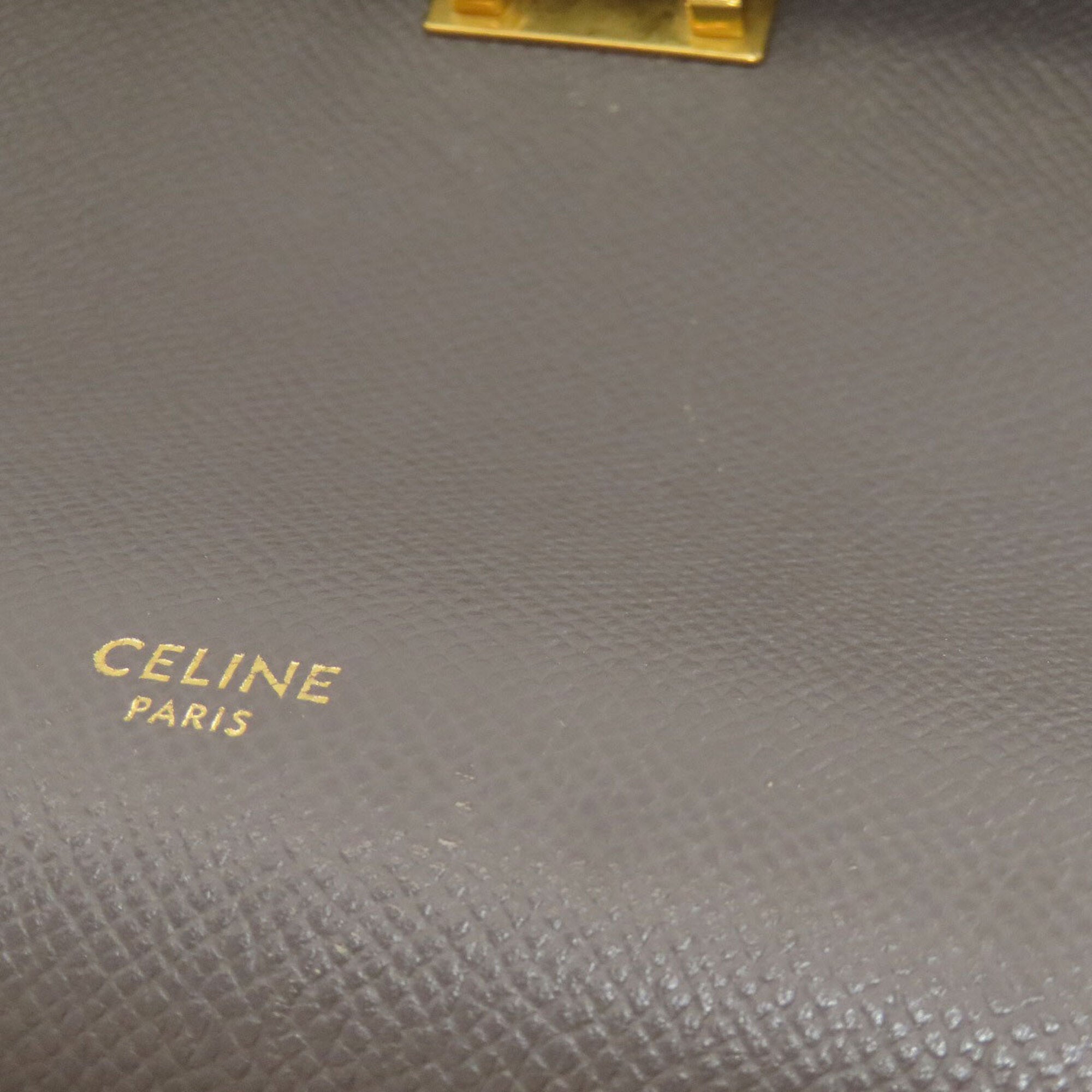 Celine Gray Leather Handbag (Pre-Owned)