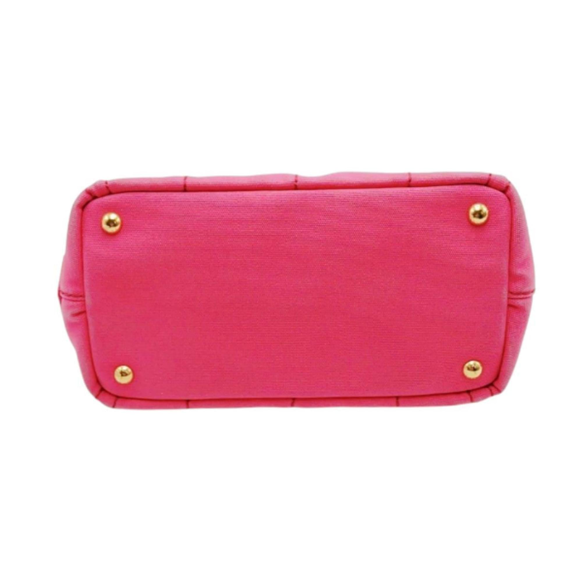 Prada Pink Canvas Tote Bag (Pre-Owned)