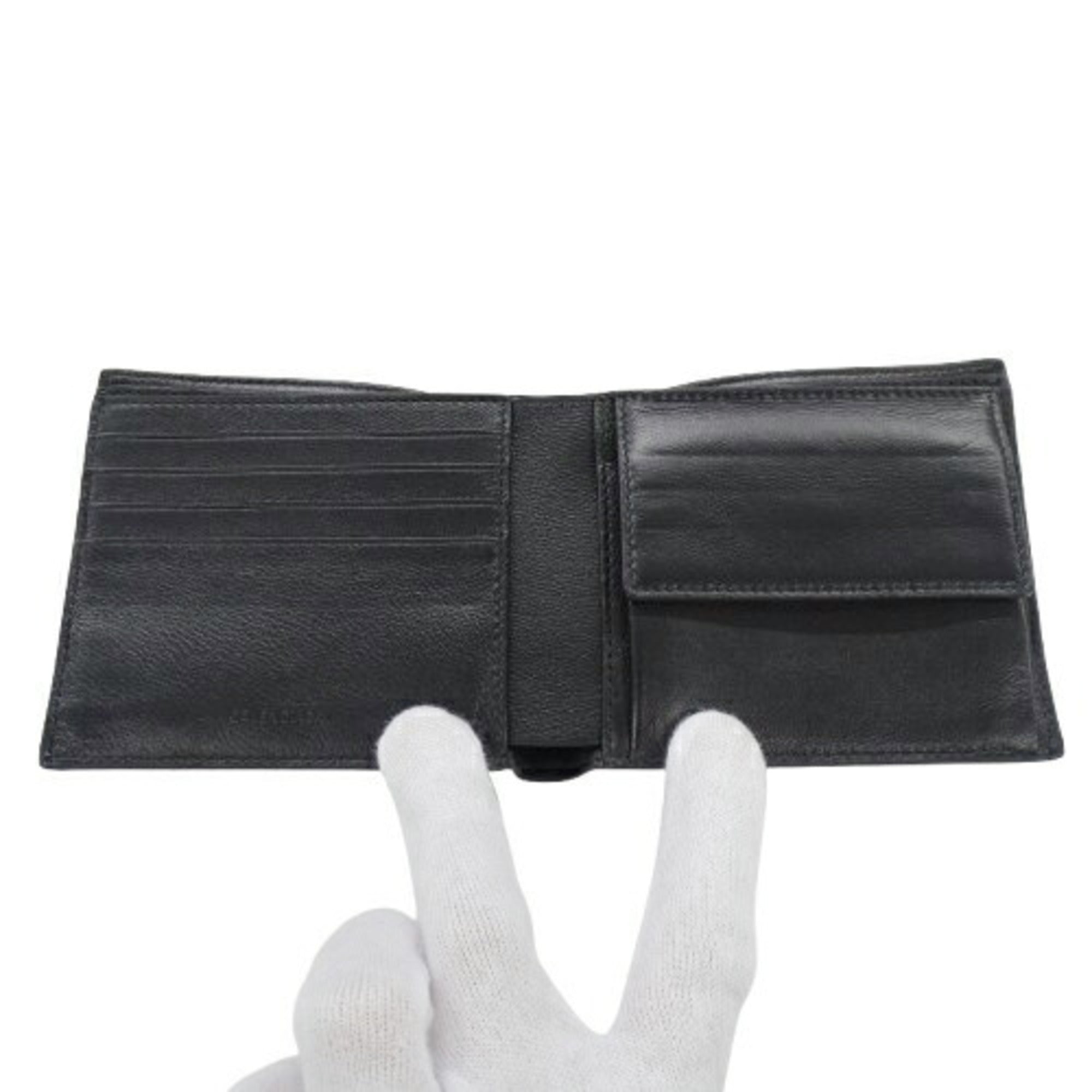 Balenciaga Black Leather Wallet (Bi-Fold) (Pre-Owned)