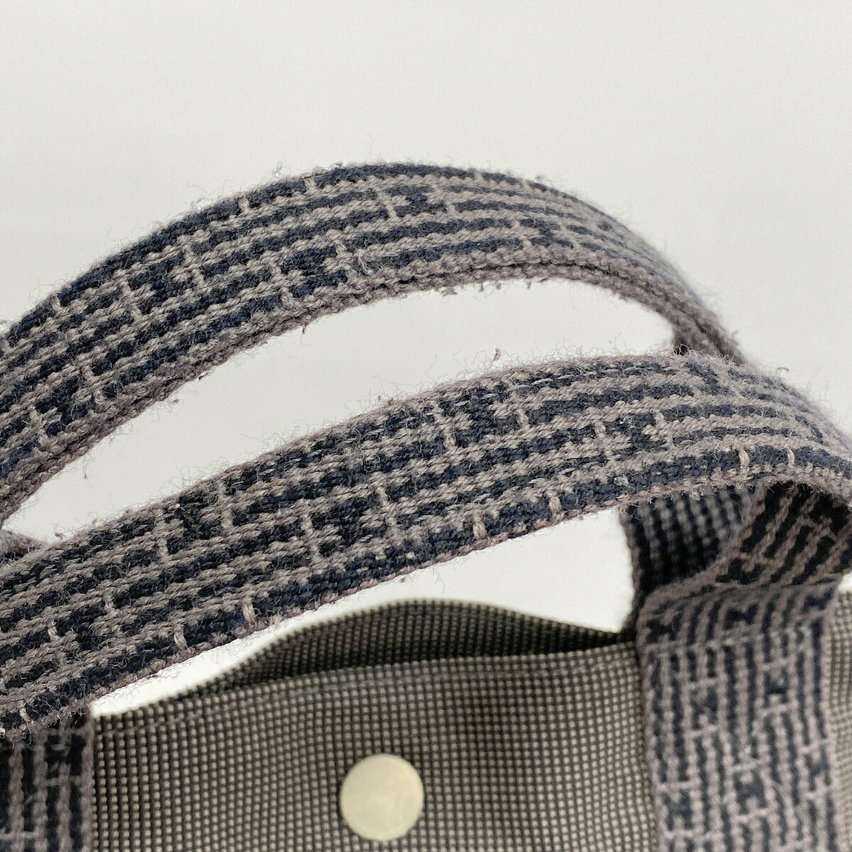 Hermes Gray Nylon Tote Bag (Pre-Owned)