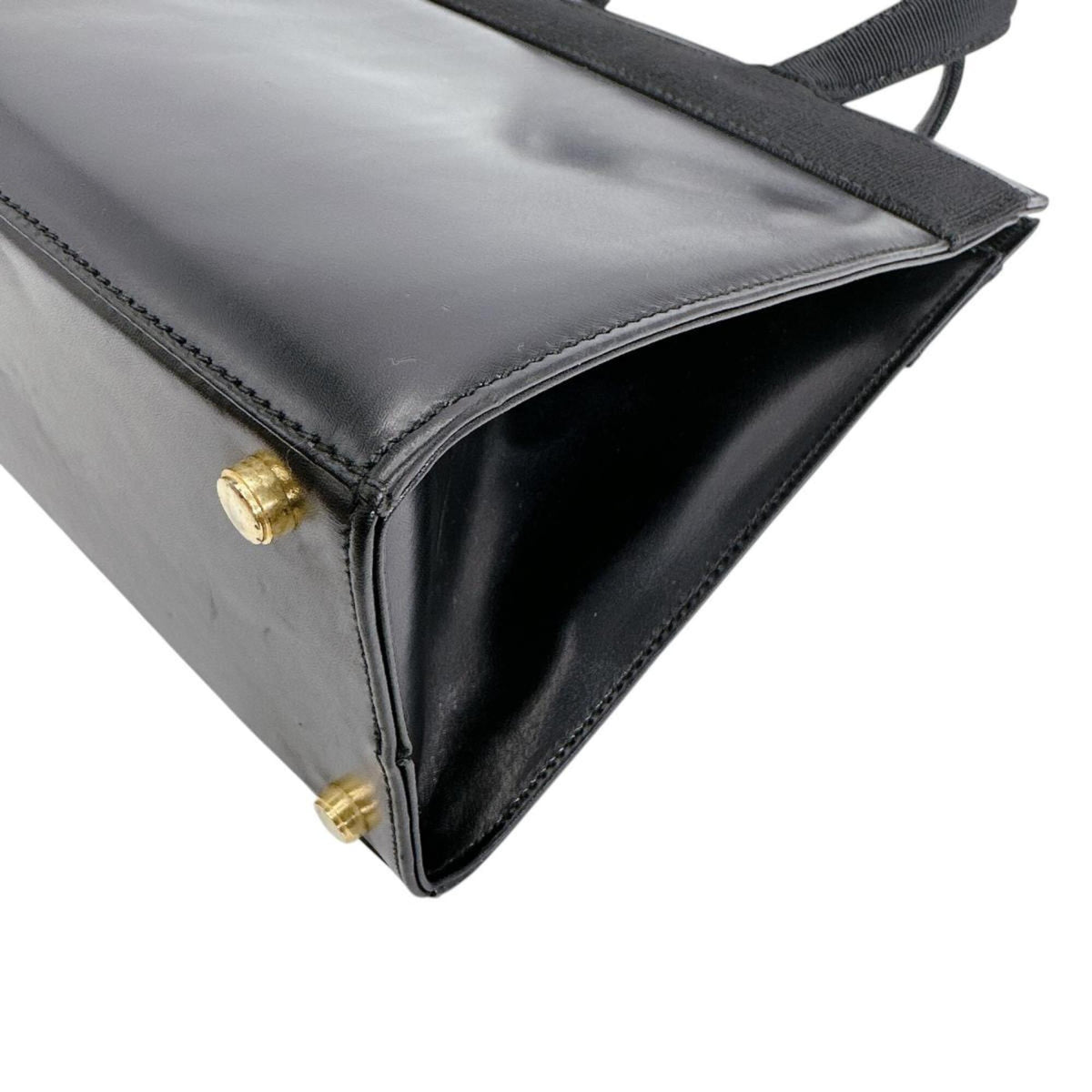 Salvatore Ferragamo Black Leather Handbag (Pre-Owned)