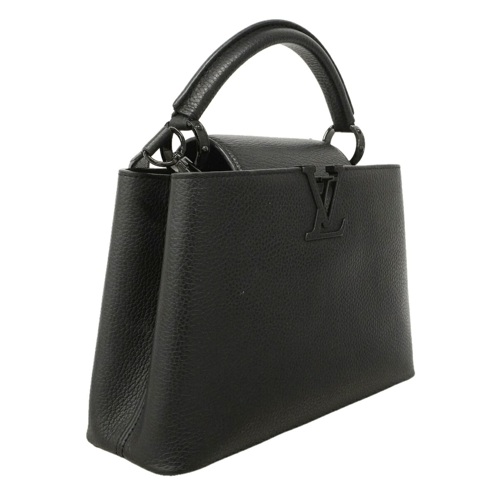 Louis Vuitton Noir Handbag (Pre-Owned)