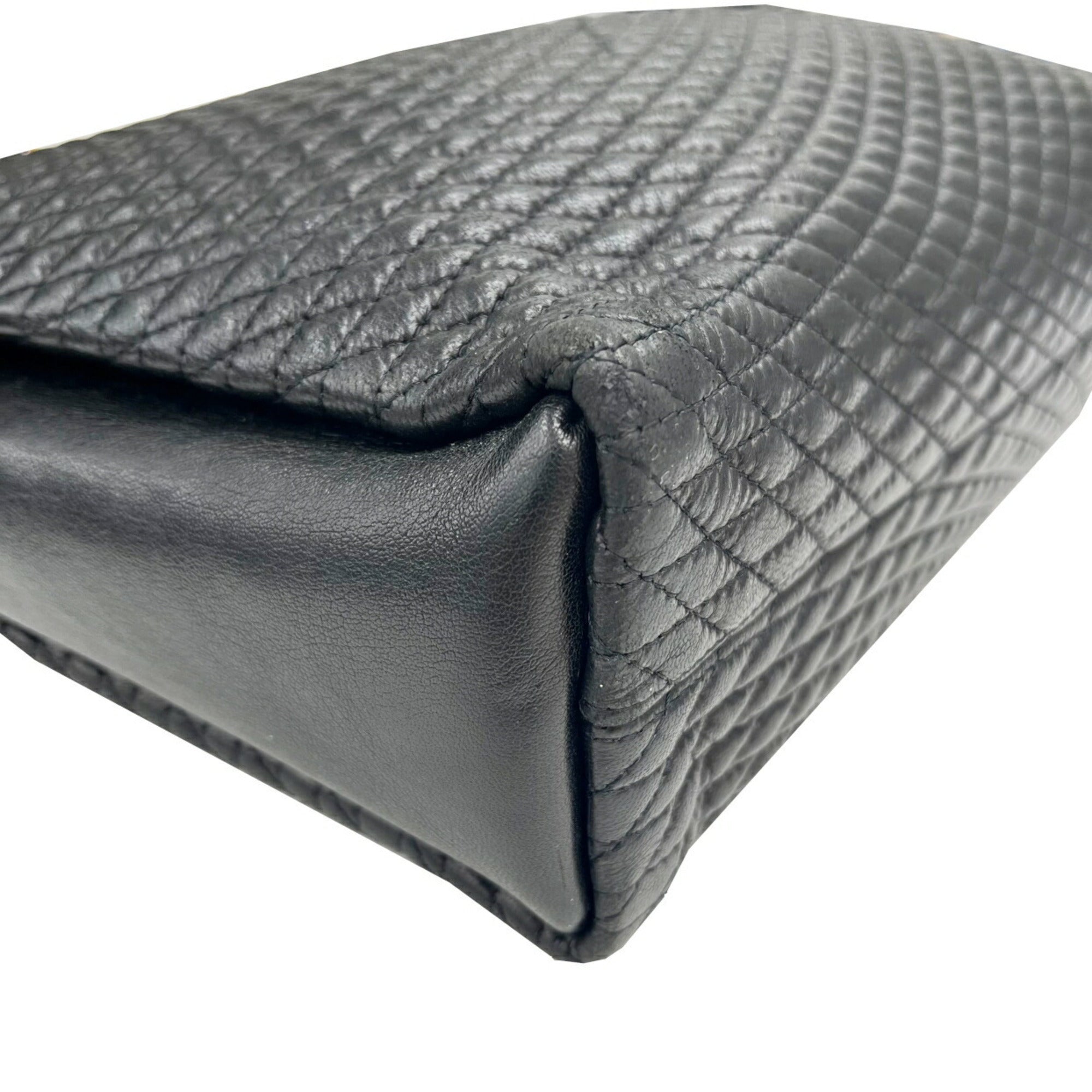 Bally Black Quilting Tote Bag (Pre-Owned)