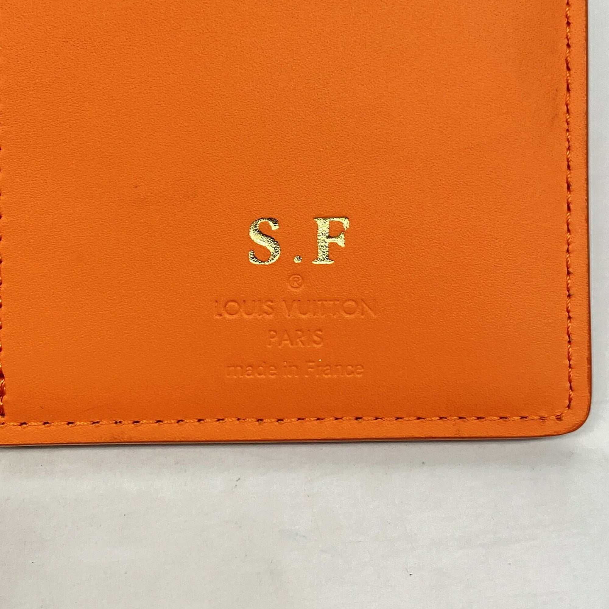Louis Vuitton Orange Long Wallet (Bi-Fold) (Pre-Owned)