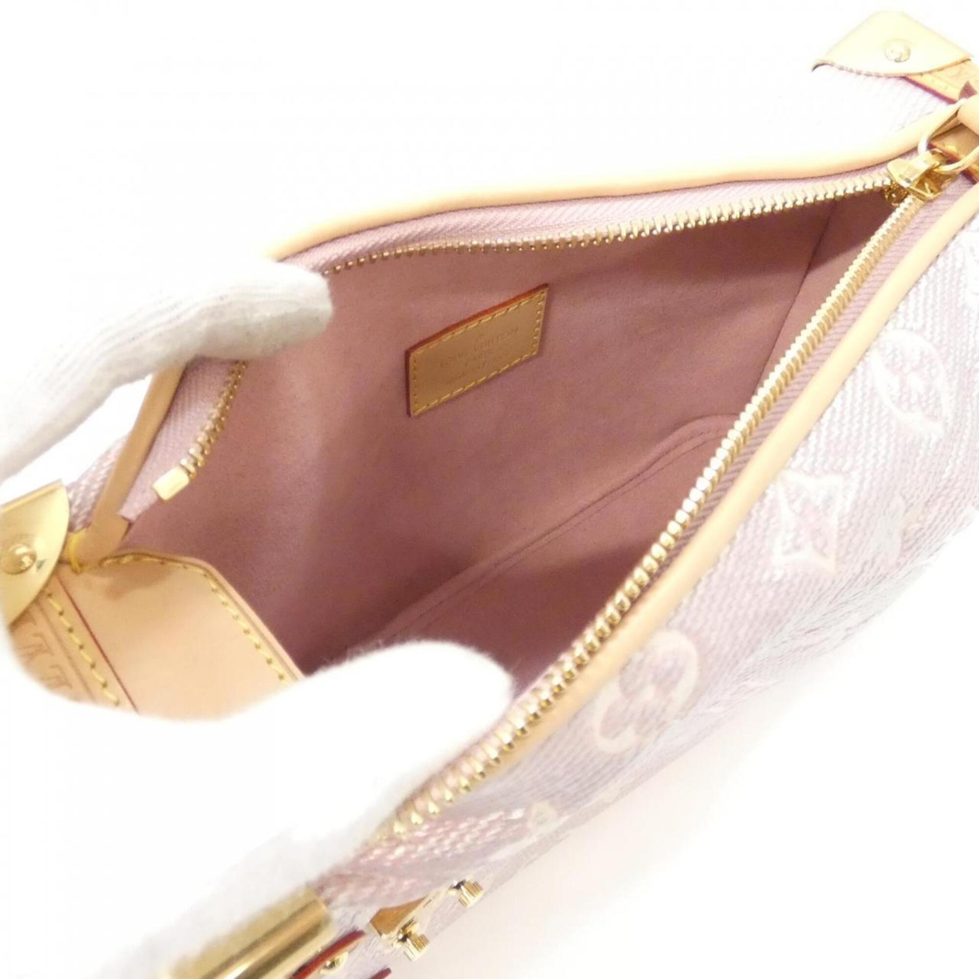 Louis Vuitton Monogram Pink Cotton Shoulder Bag (Pre-Owned)