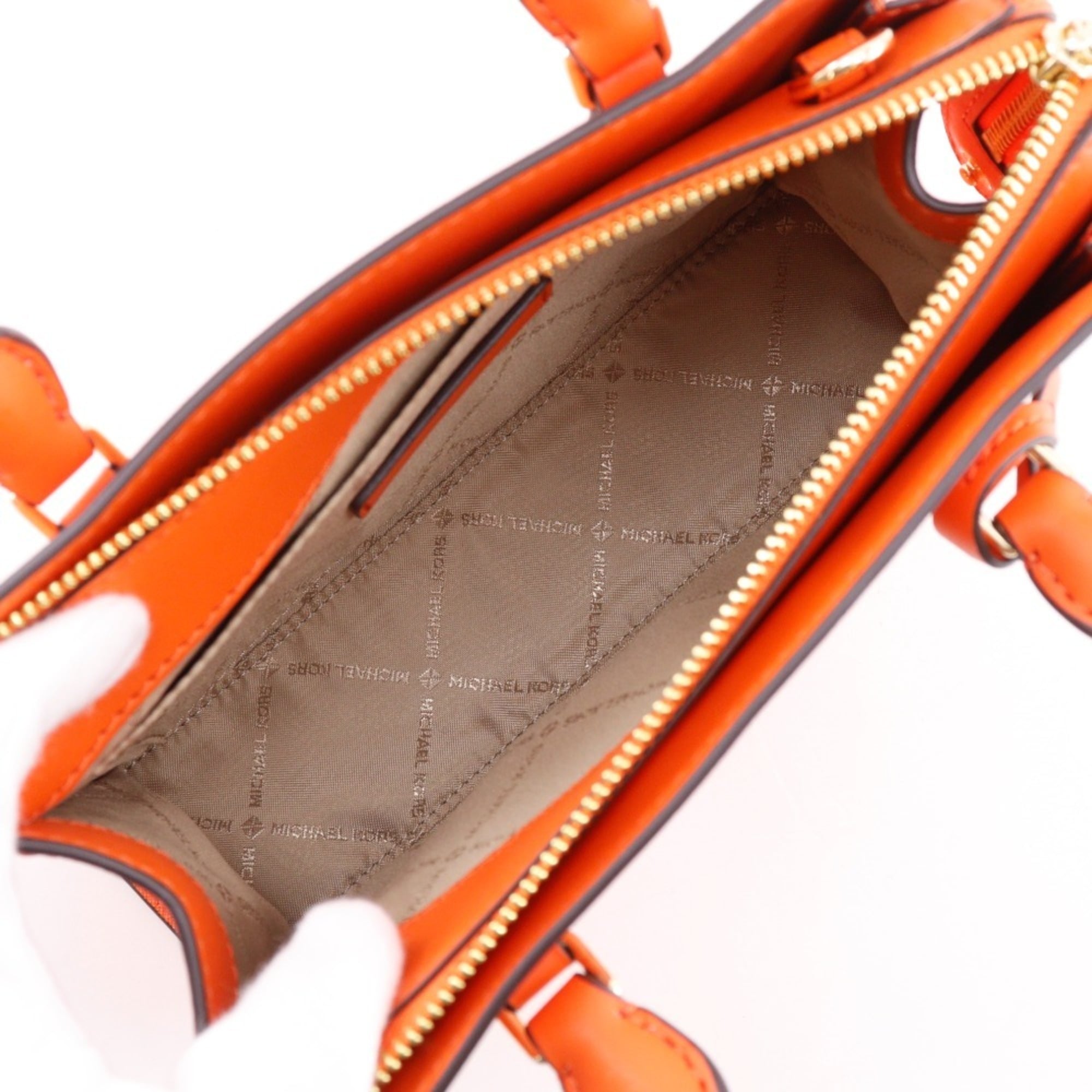 Michael Kors Orange Leather Handbag (Pre-Owned)