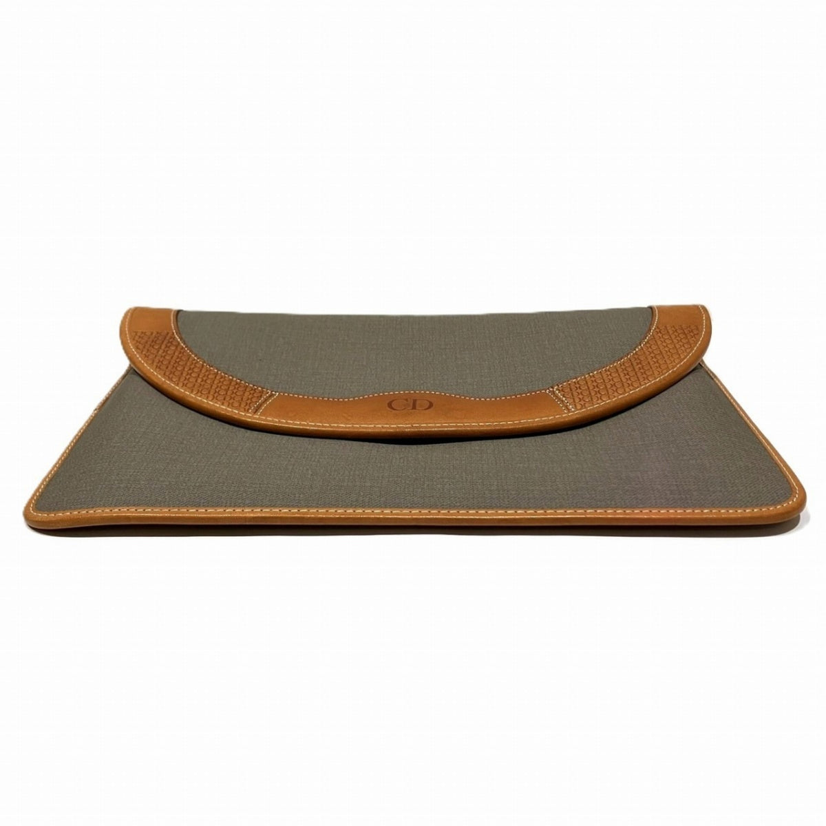 Christian Dior Gray Pvc Clutch Bag (Pre-Owned)