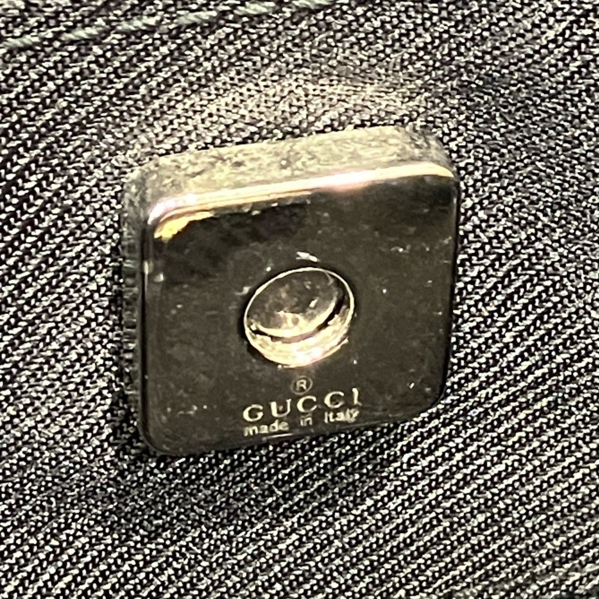 Gucci Black Canvas Tote Bag (Pre-Owned)