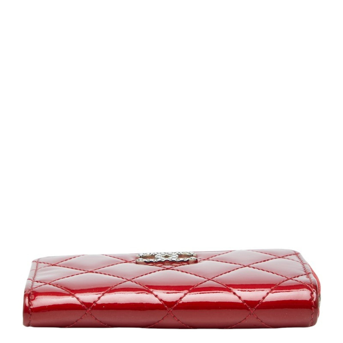 Chanel Red Color Patent Leather Coin Purse/Coin Case (Pre-Owned)