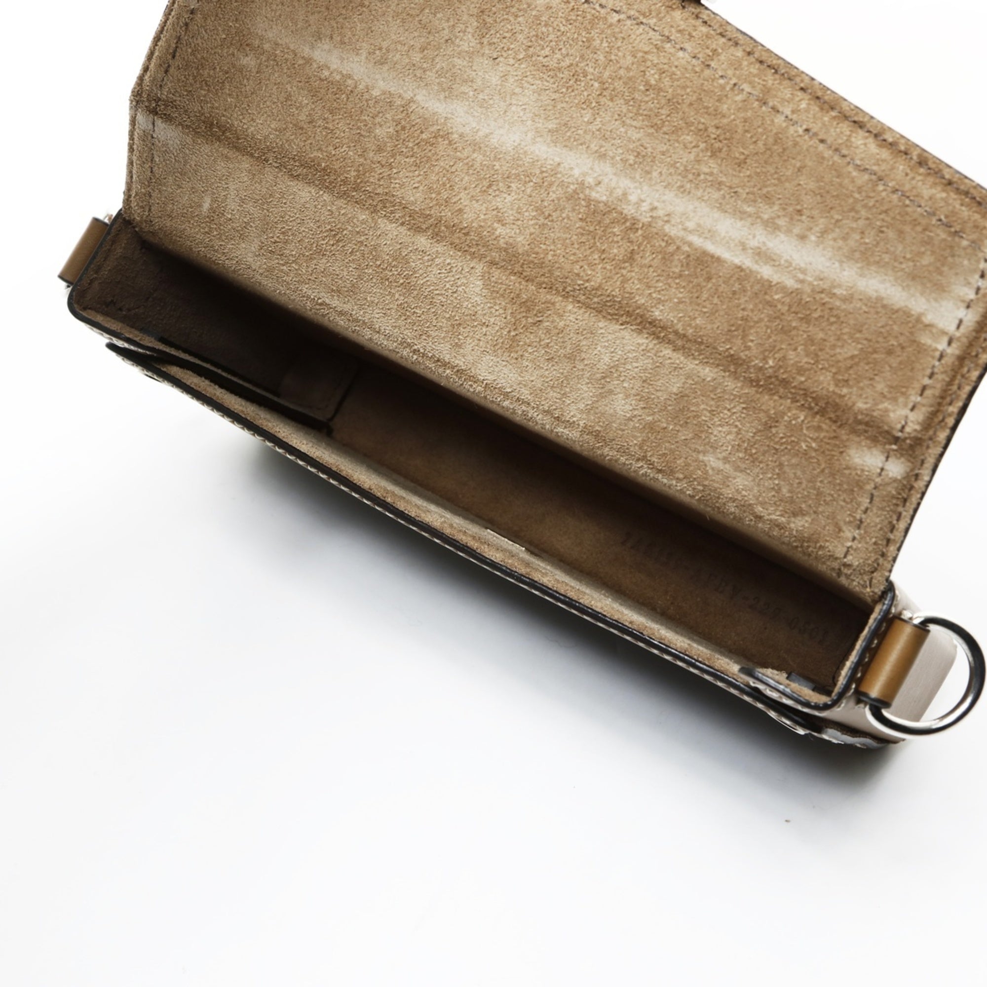 Fendi Zucca Brown Pouch Shoulder Bag (Pre-Owned)