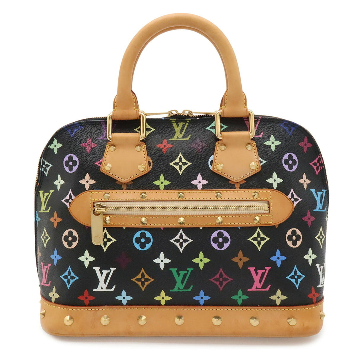 Louis Vuitton Noir Monogram Canvas Pvc Coated Canvas Handbag (Pre-Owned)