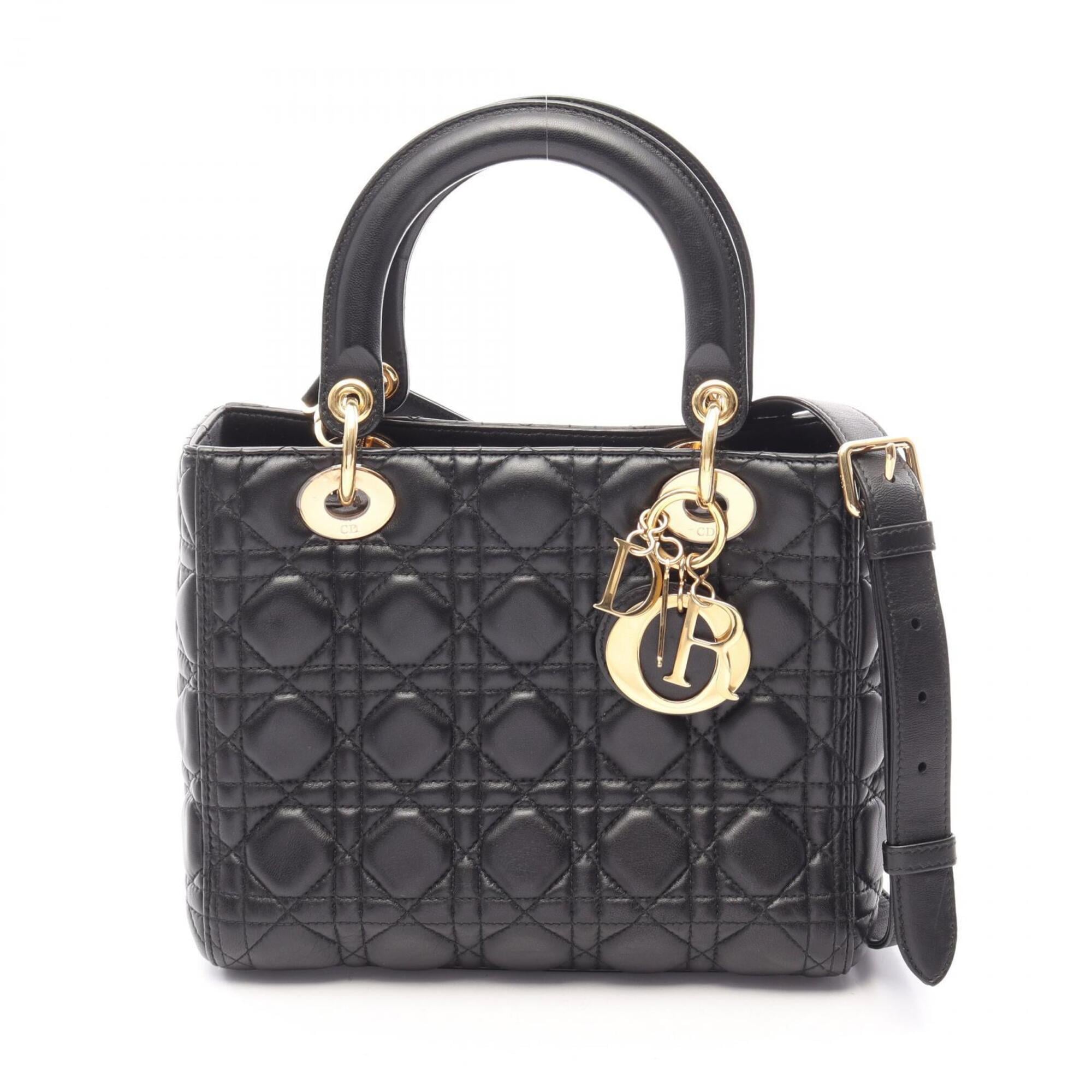 Christian Dior Black Leather Handbag (Pre-Owned)