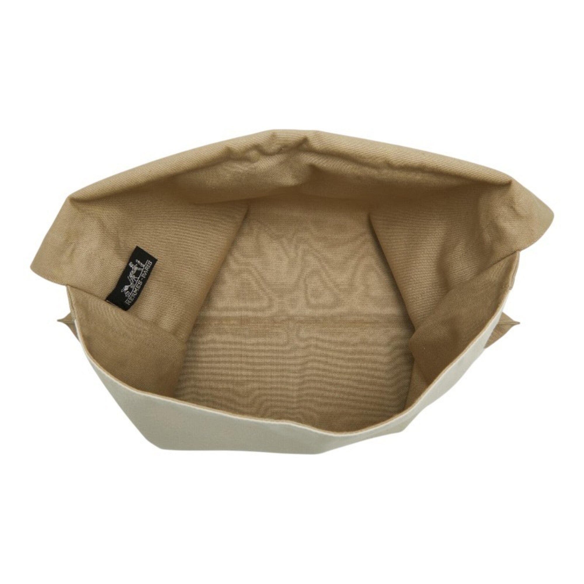 Hermes Beige Ivory Canvas Clutch Bag (Pre-Owned)