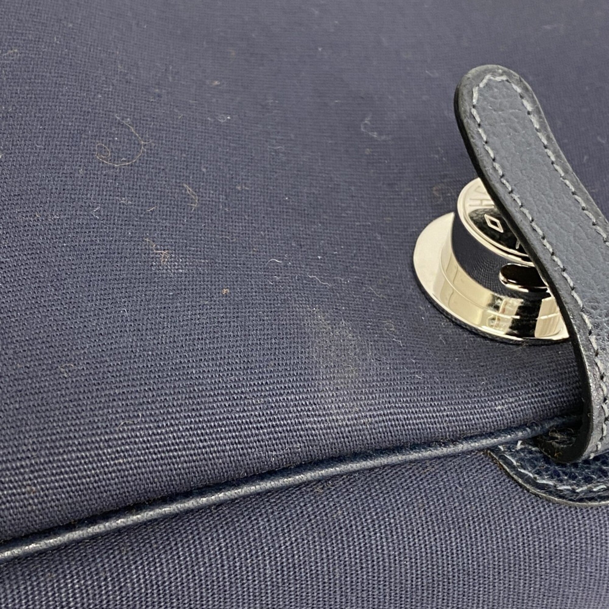 Hermes Navy Vache Liegee Leather Shoulder Bag (Pre-Owned)