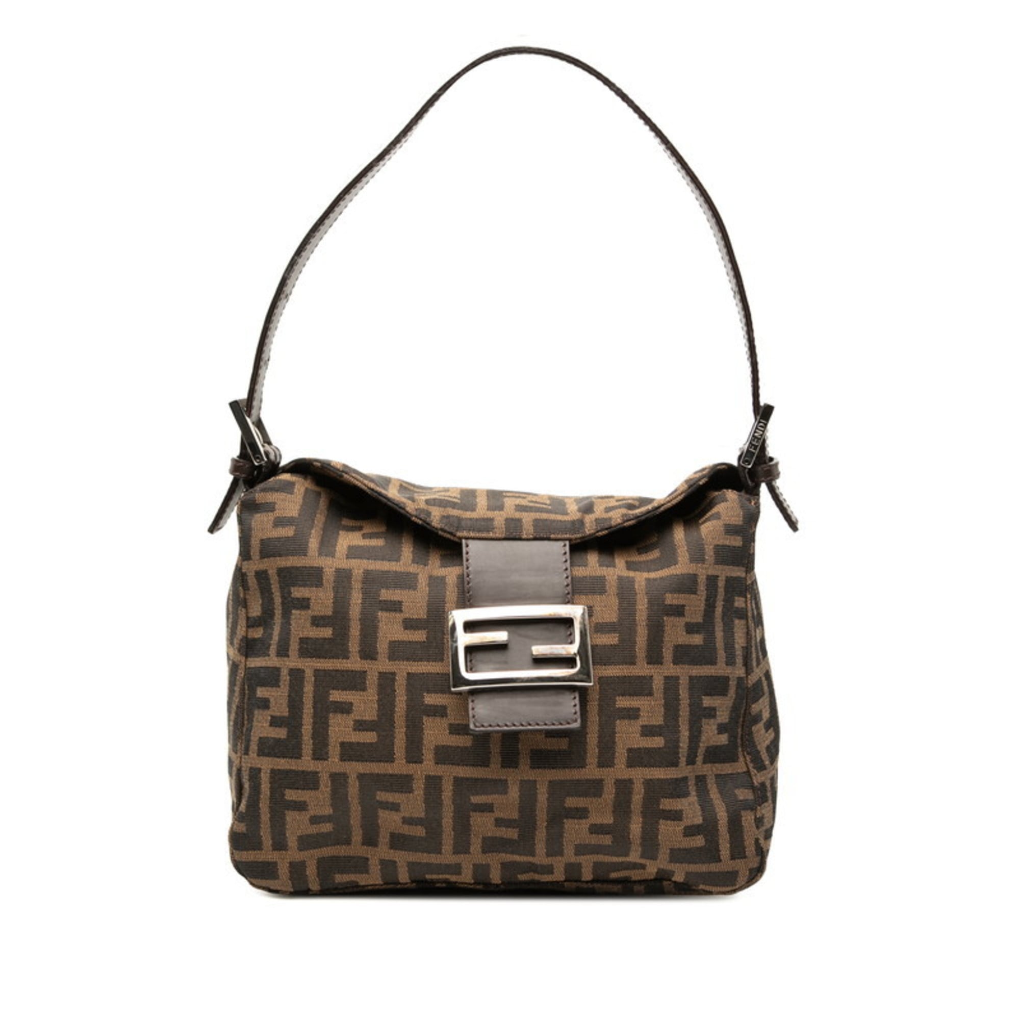 Fendi Brown Zucca Shoulder Bag (Pre-Owned)