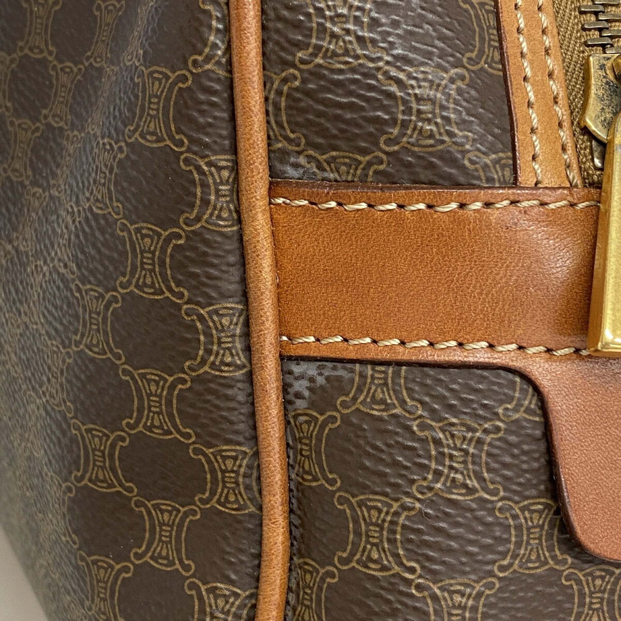 Celine Brown Pvc Handbag (Pre-Owned)
