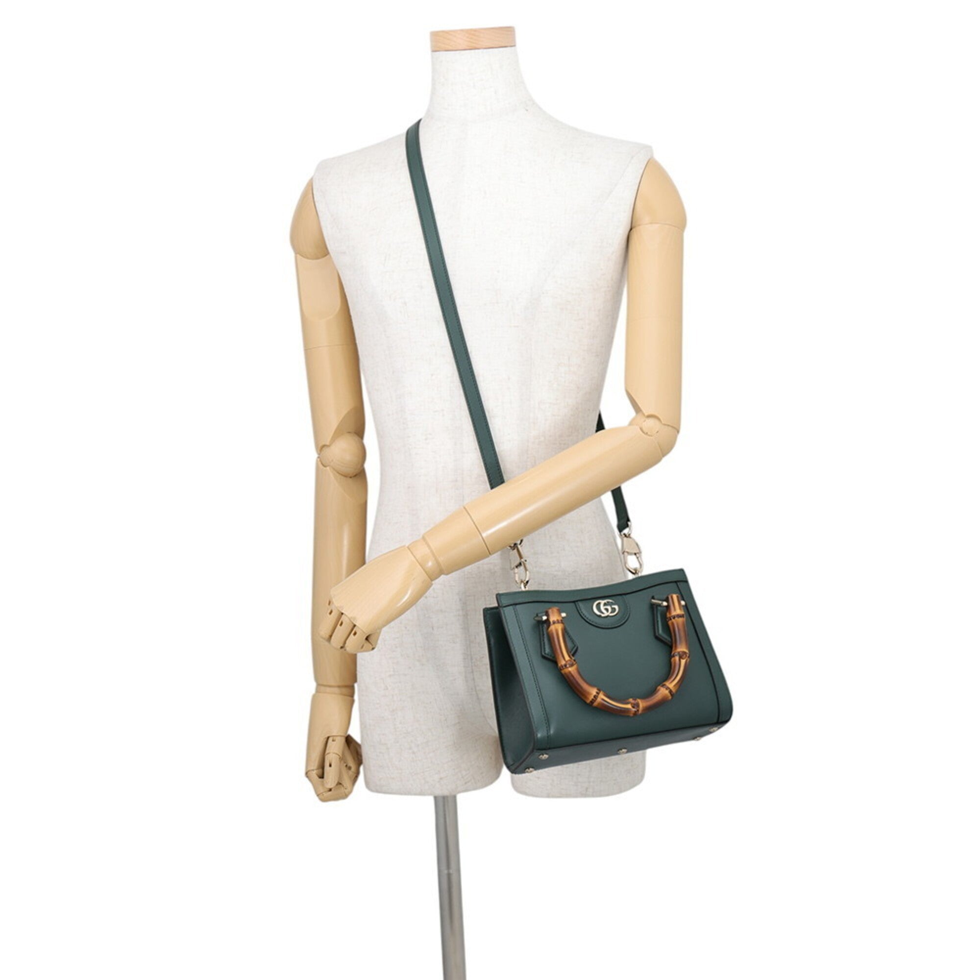 Gucci Green Leather Handbag (Pre-Owned)
