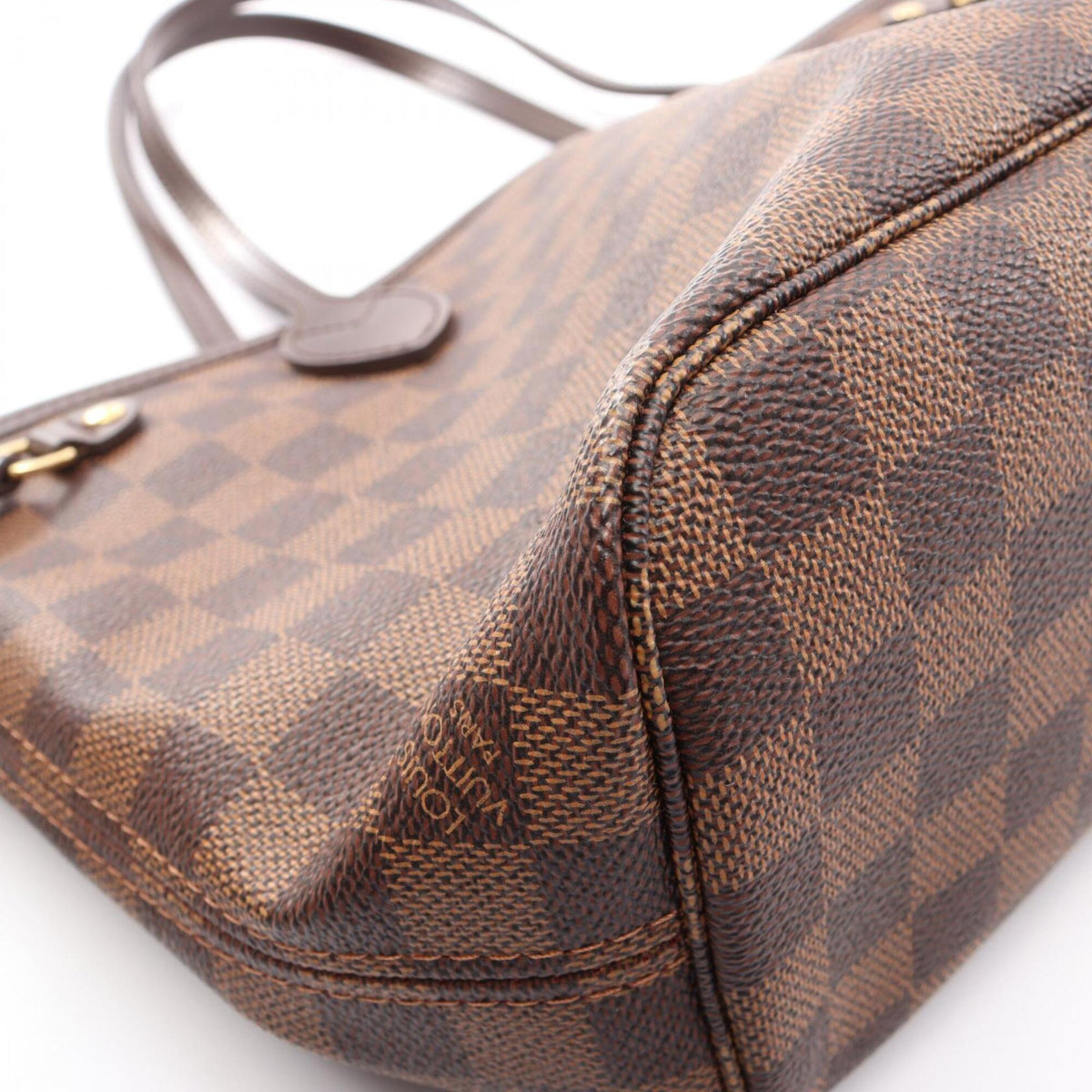 Louis Vuitton Brown Damier Canvas Coated Canvas Damier Canvas Leather Handbag Tote Bag (Pre-Owned)