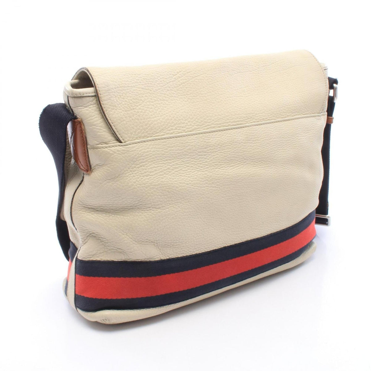 Gucci Ivory Leather Handbag Shoulder Bag (Pre-Owned)