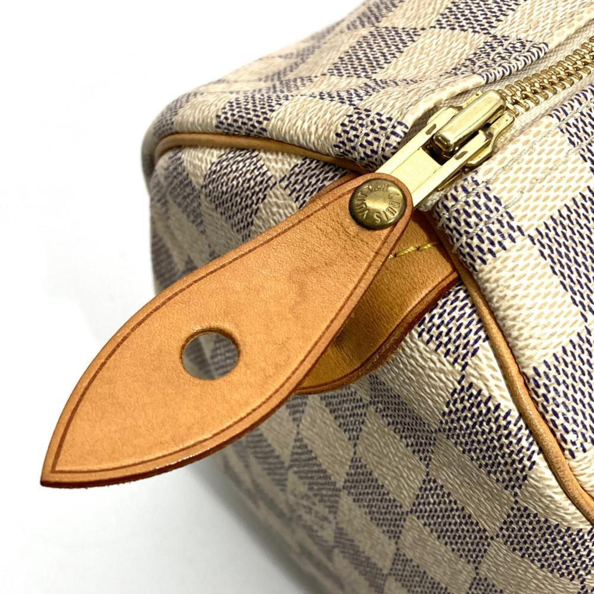 Louis Vuitton Black Damier Azur Galle White Damier Azur Handbag (Pre-Owned)