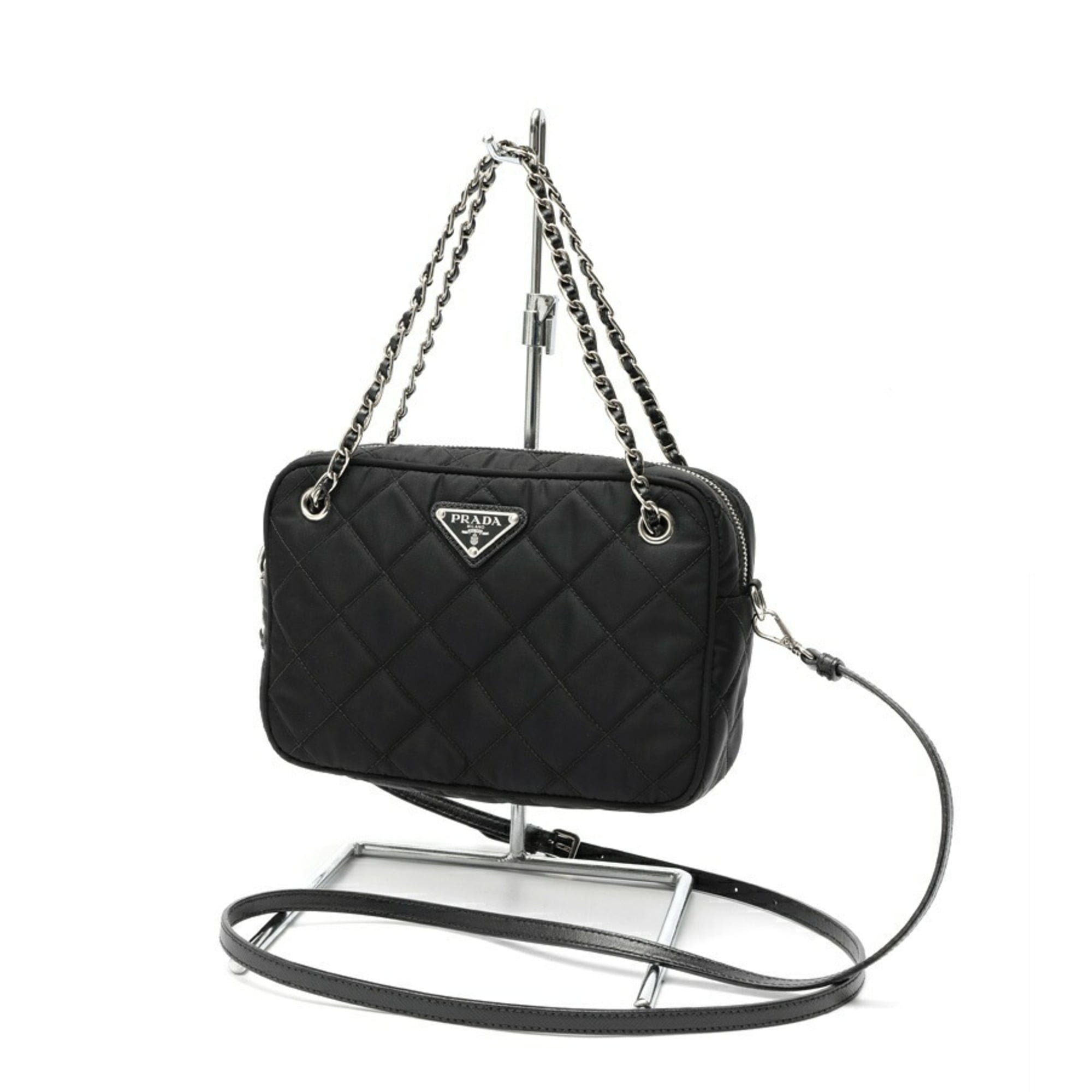 Prada Black Nylon Shoulder Bag (Pre-Owned)