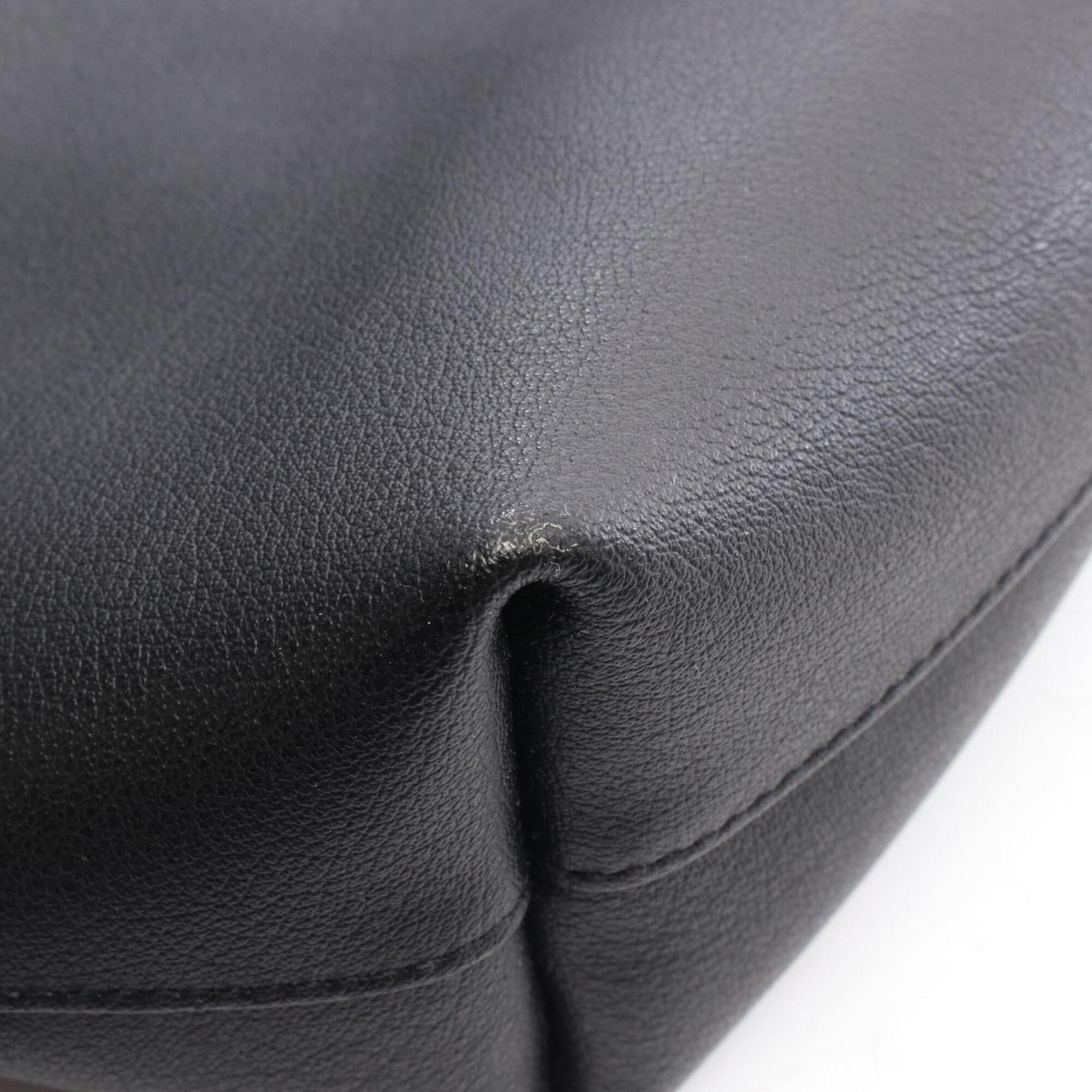 Saint Laurent Black Leather Handbag Tote Bag (Pre-Owned)