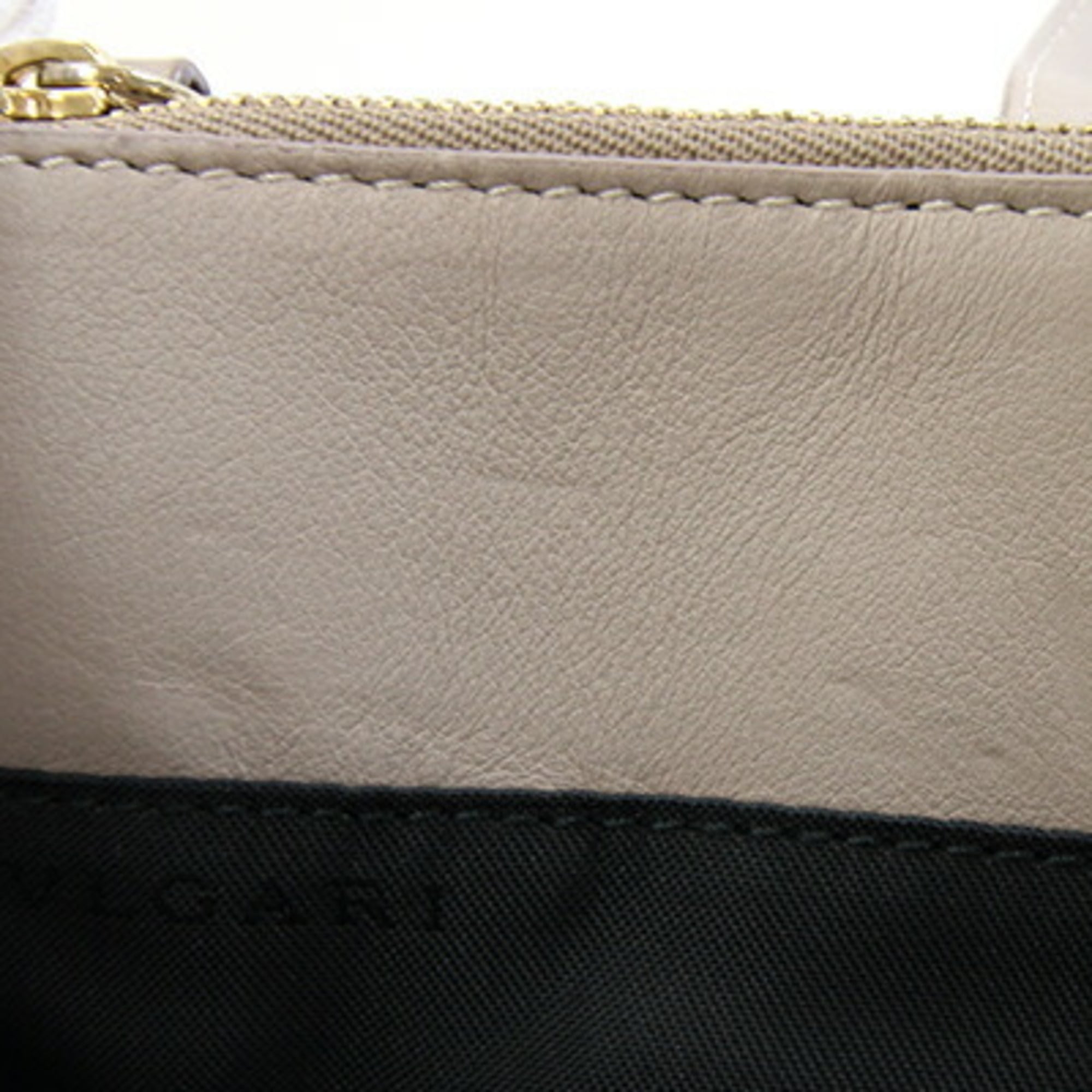 Bvlgari Beige Light Pink Leather Tote Bag (Pre-Owned)