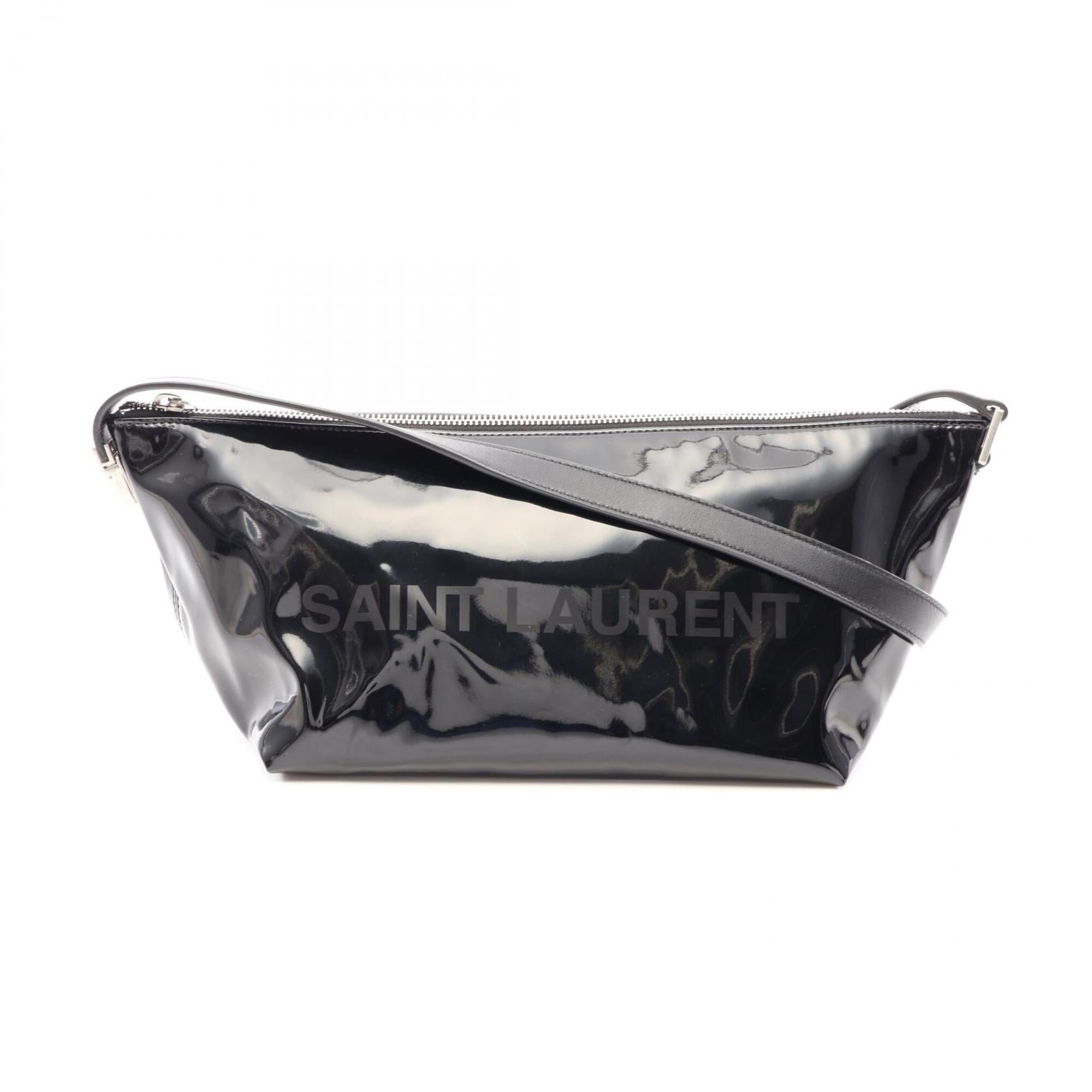 Yves Saint Laurent Black Leather Handbag Shoulder Bag (Pre-Owned)