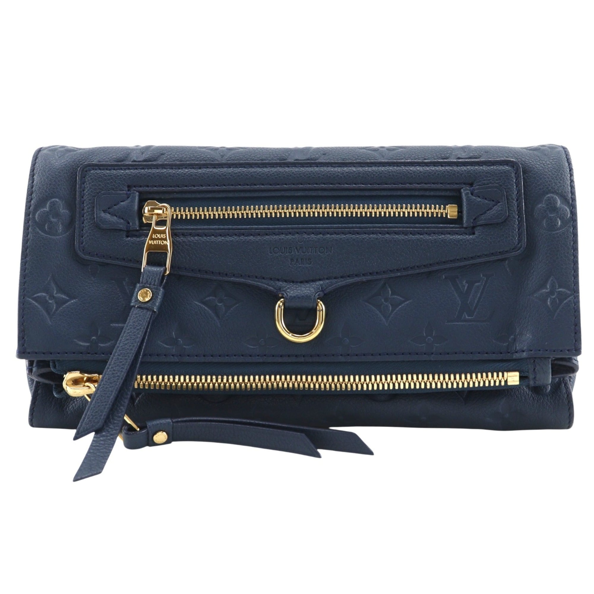 Louis Vuitton Navy Monogram Empreinte Clutch Bag (Pre-Owned)