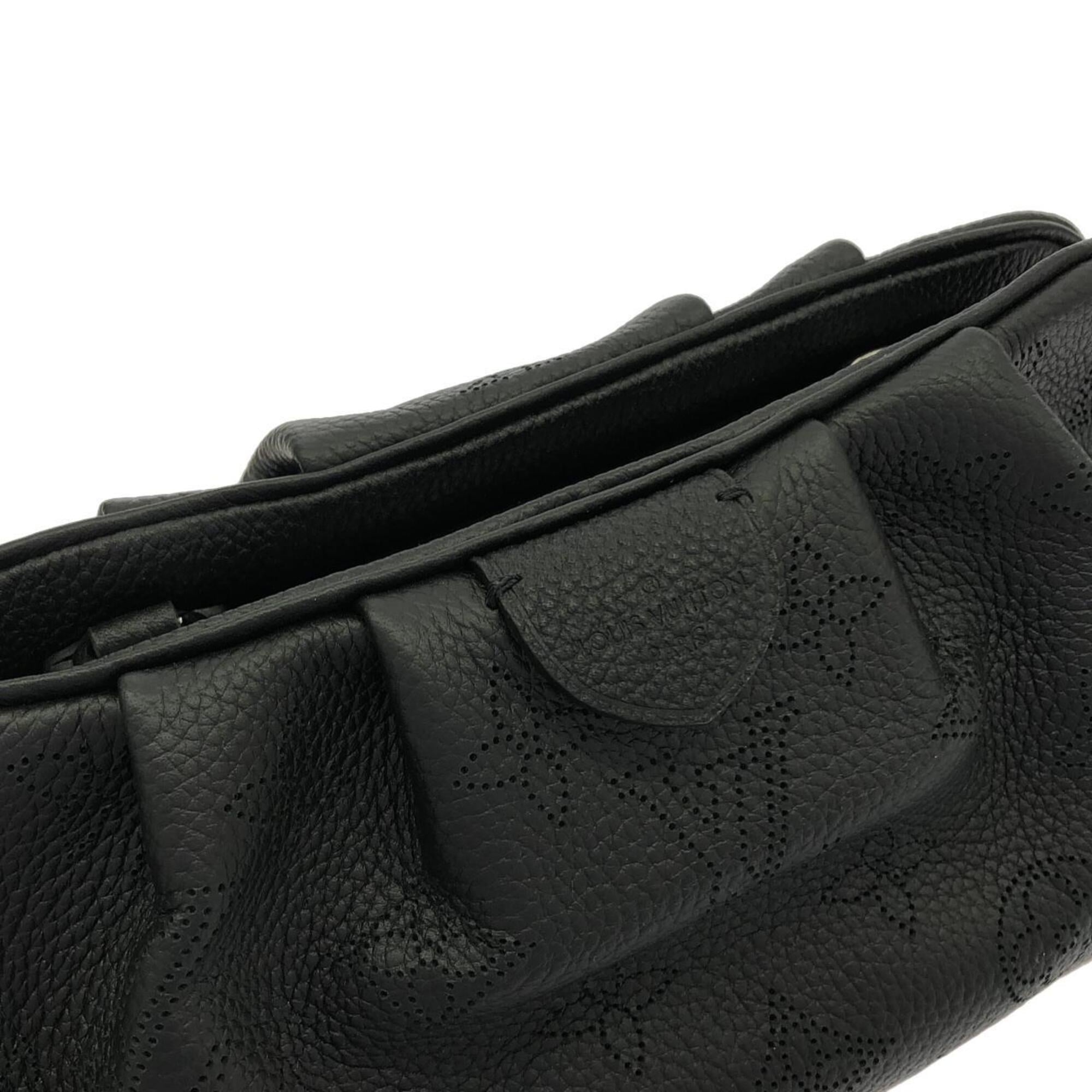 Louis Vuitton Black Leather Shoulder Bag (Pre-Owned)