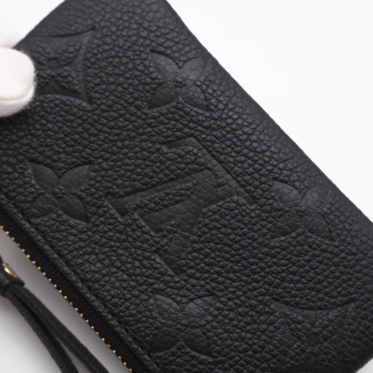 Louis Vuitton Monogram Empreinte Black Noir Leather Coin Purse/Coin Case (Pre-Owned)