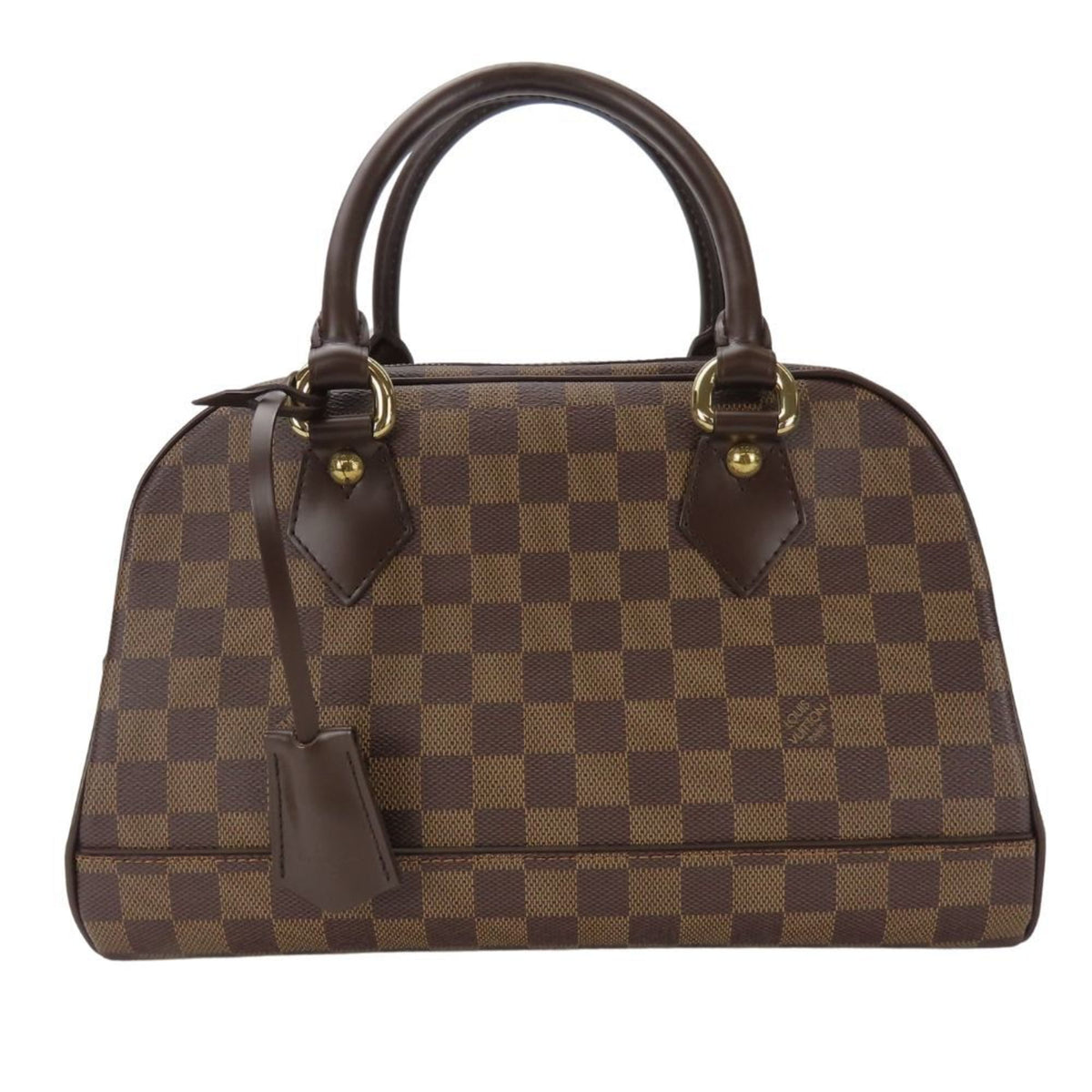 Louis Vuitton Brown Ebene Damier Canvas Leather Handbag (Pre-Owned)