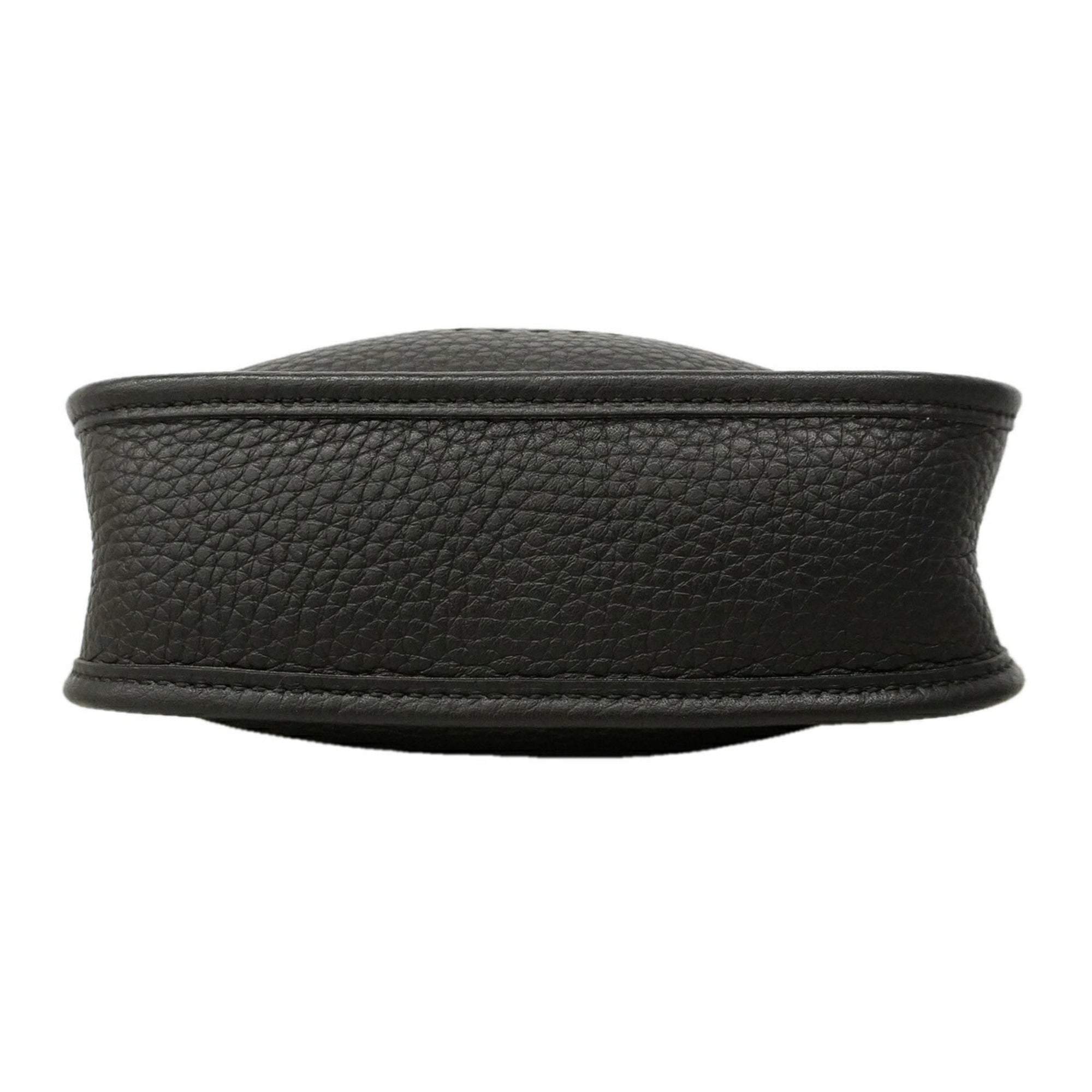 Hermes Black Taurillon Clemence Leather Shoulder Bag (Pre-Owned)