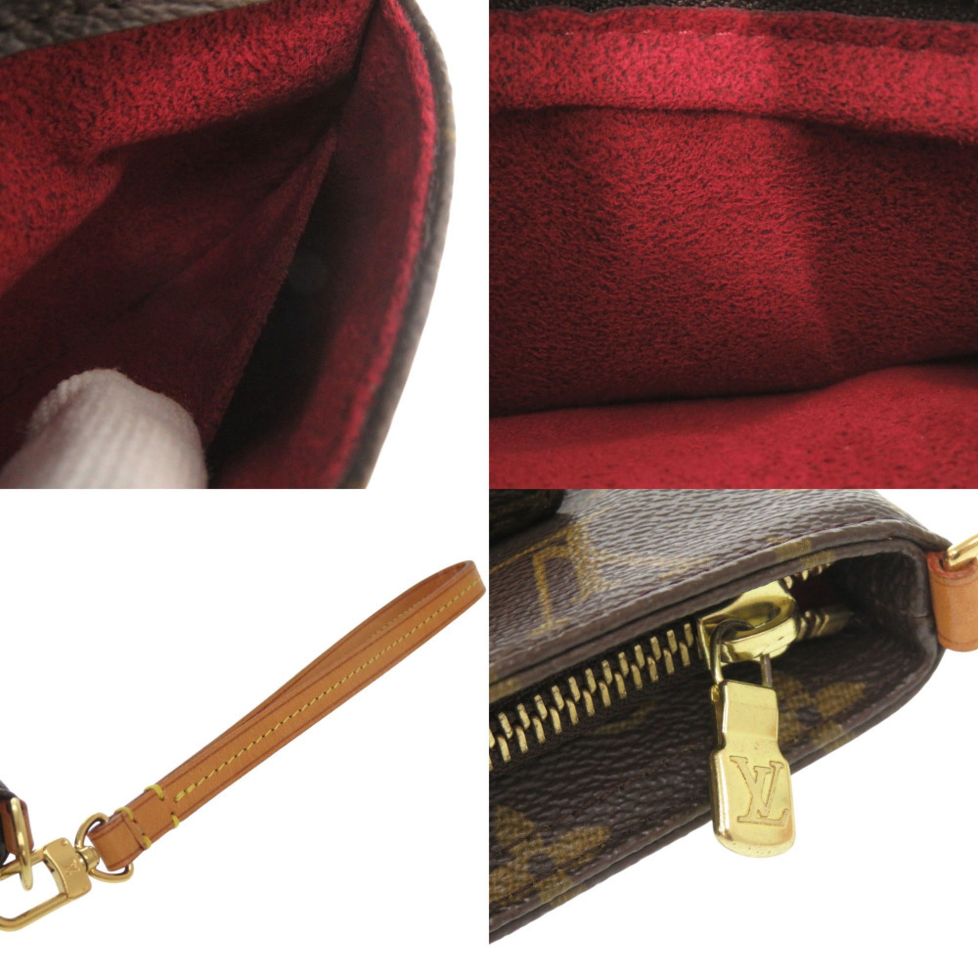 Louis Vuitton Brown Monogram Pouch (Pre-Owned)