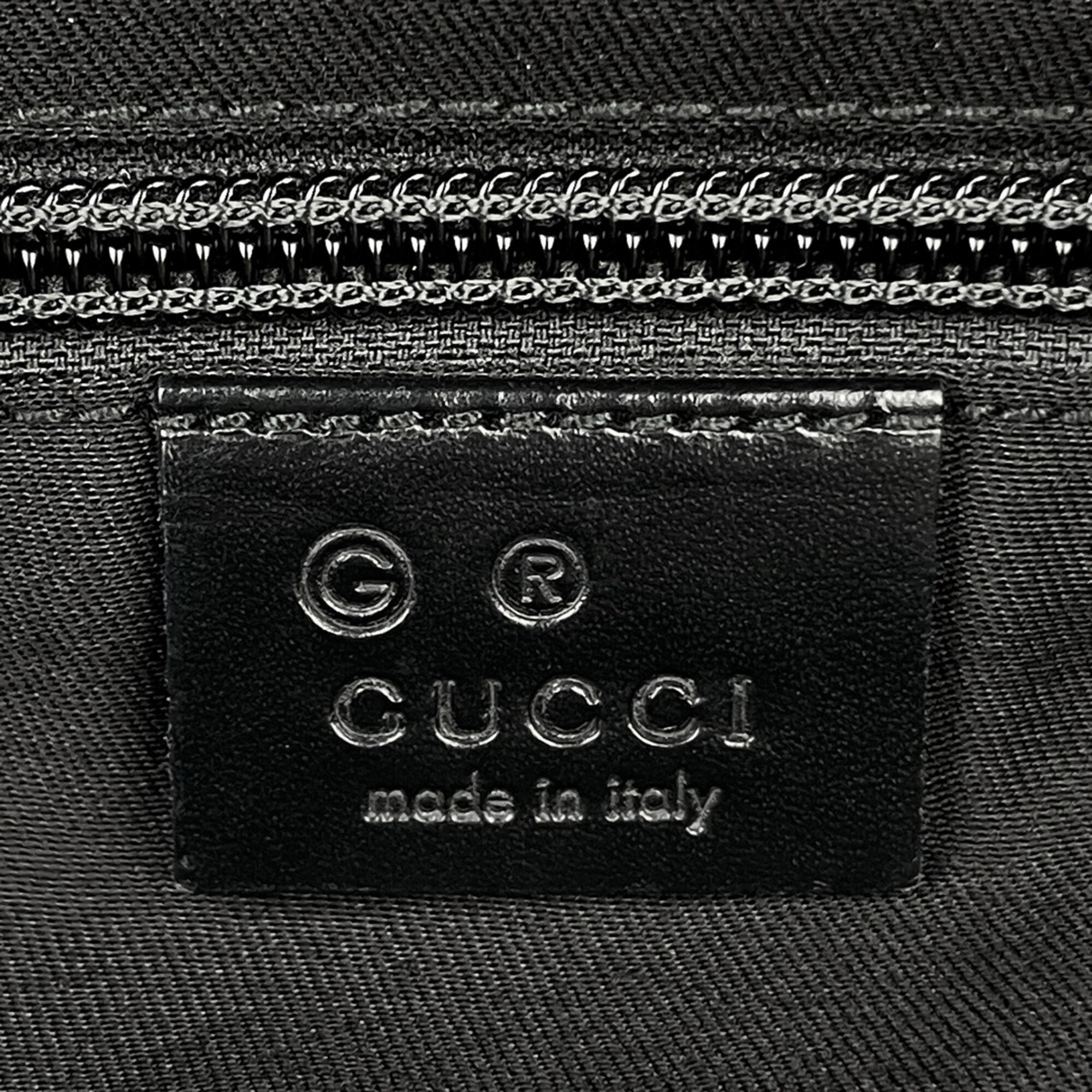 Gucci Black Nylon Leather Shoulder Bag (Pre-Owned)