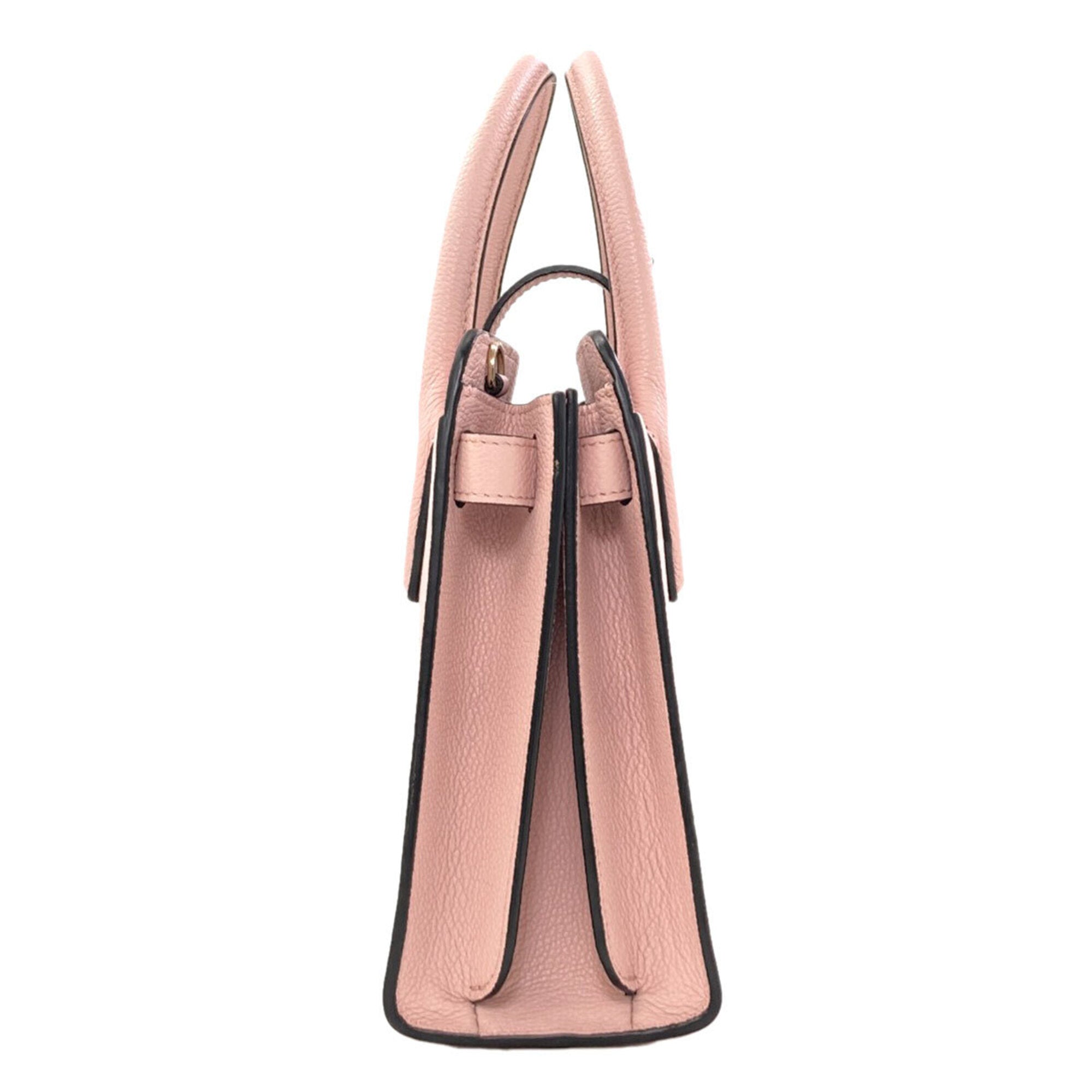 Bvlgari Pink Leather Handbag (Pre-Owned)