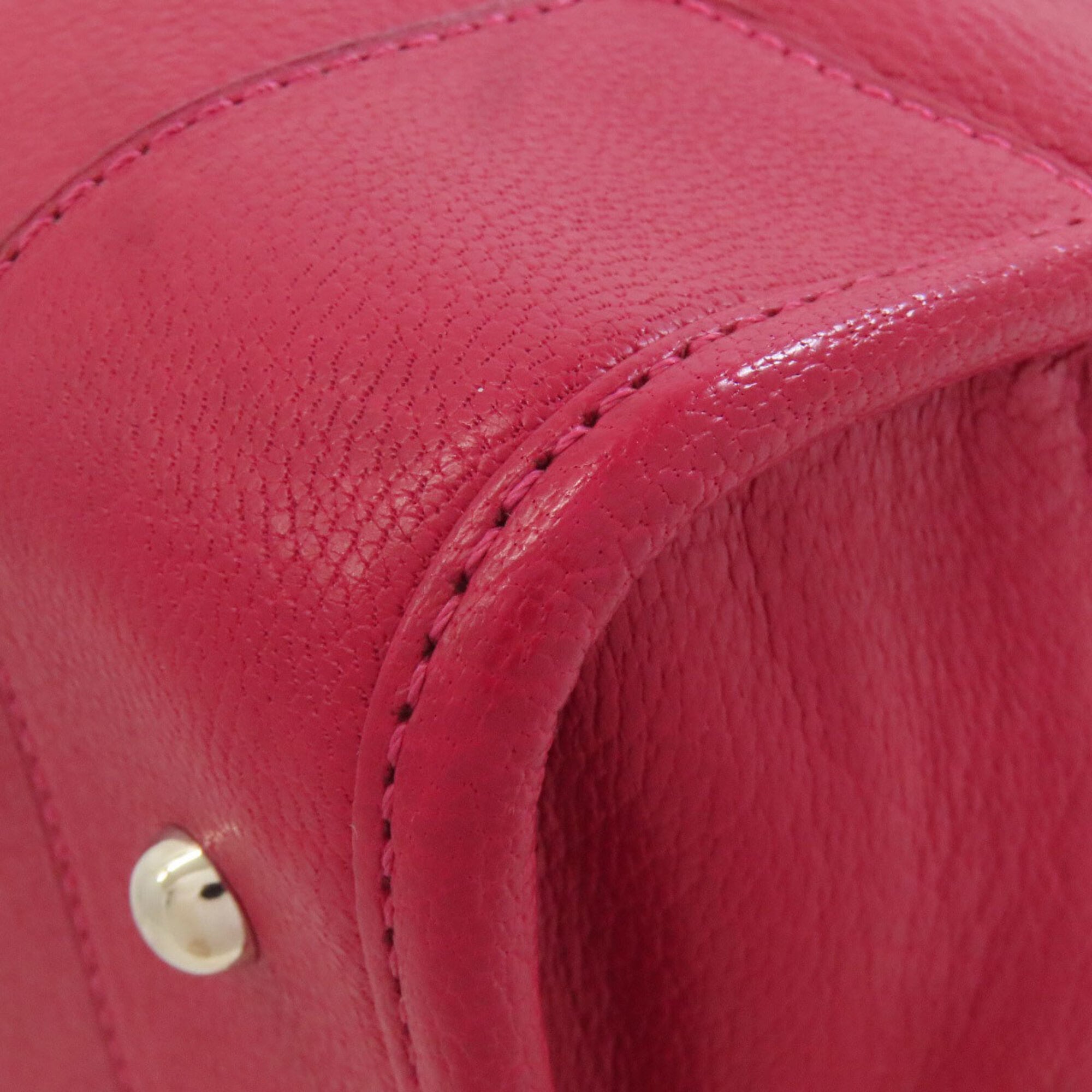 Loewe Red Color Leather Tote Bag (Pre-Owned)