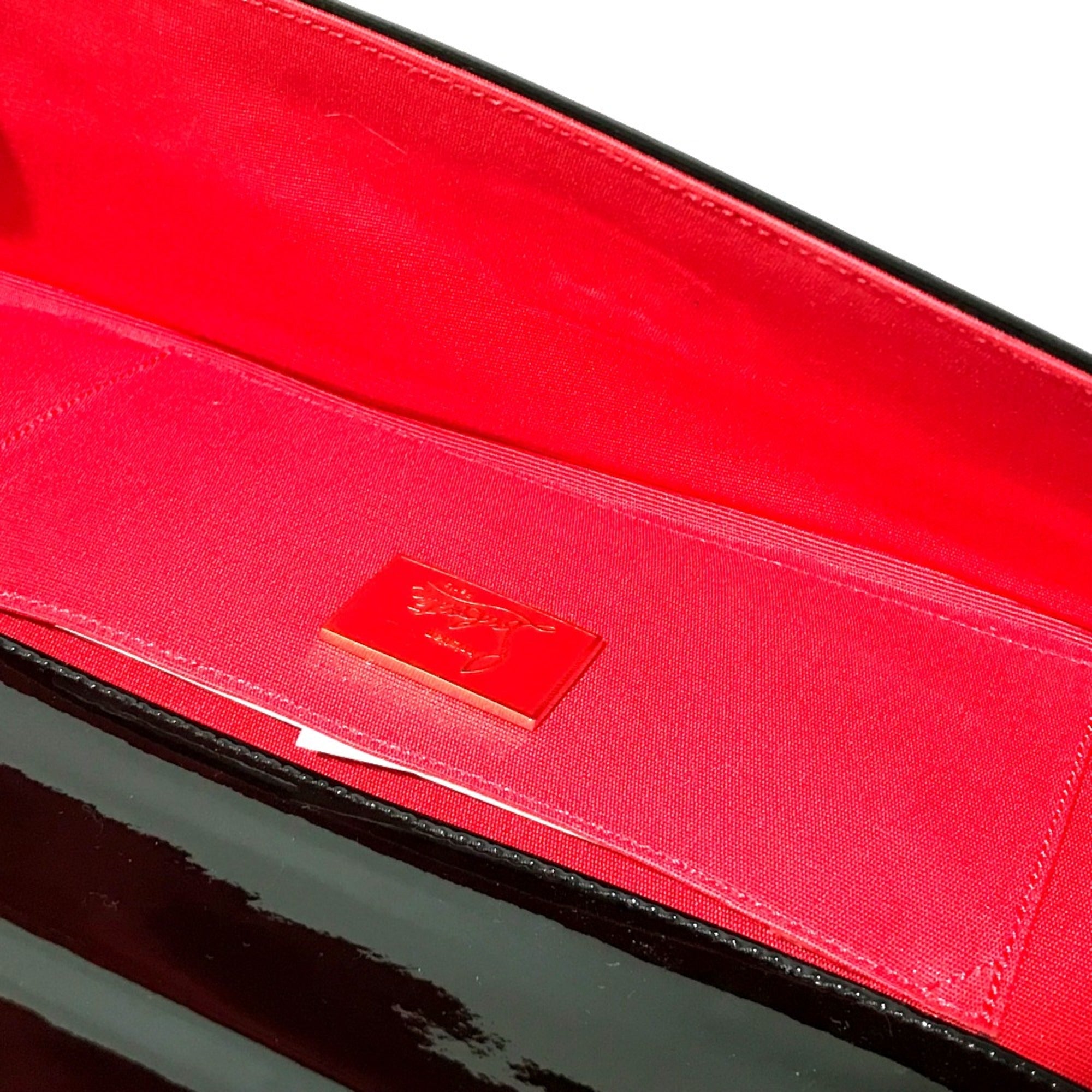 Christian Louboutin Black Leather Clutch Bag (Pre-Owned)