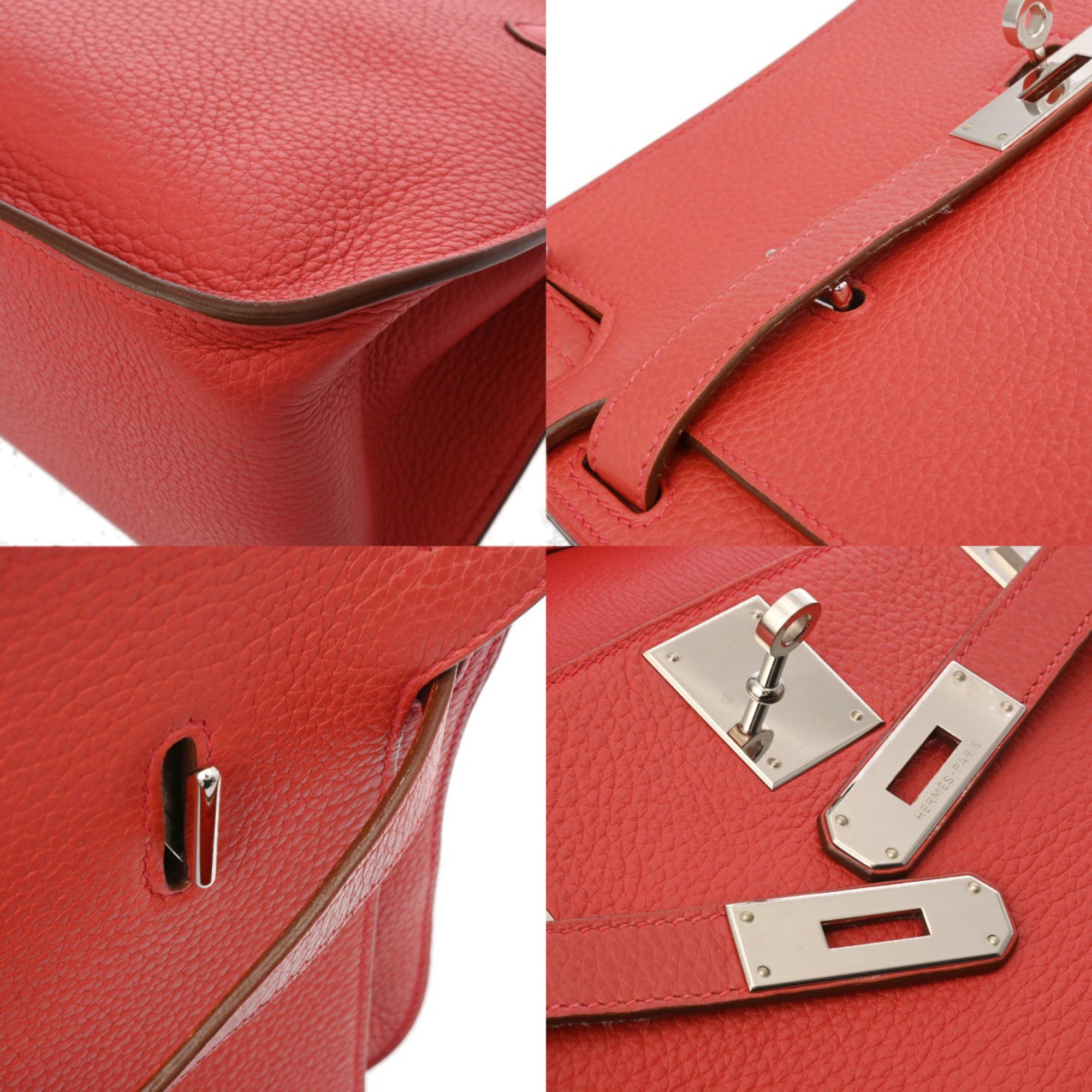 Hermes Bougainvillier Taurillon Clemence Leather Shoulder Bag (Pre-Owned)