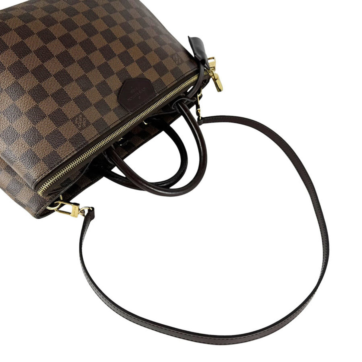 Louis Vuitton Brown Damier Canvas Damier Canvas Handbag Shoulder Bag (Pre-Owned)