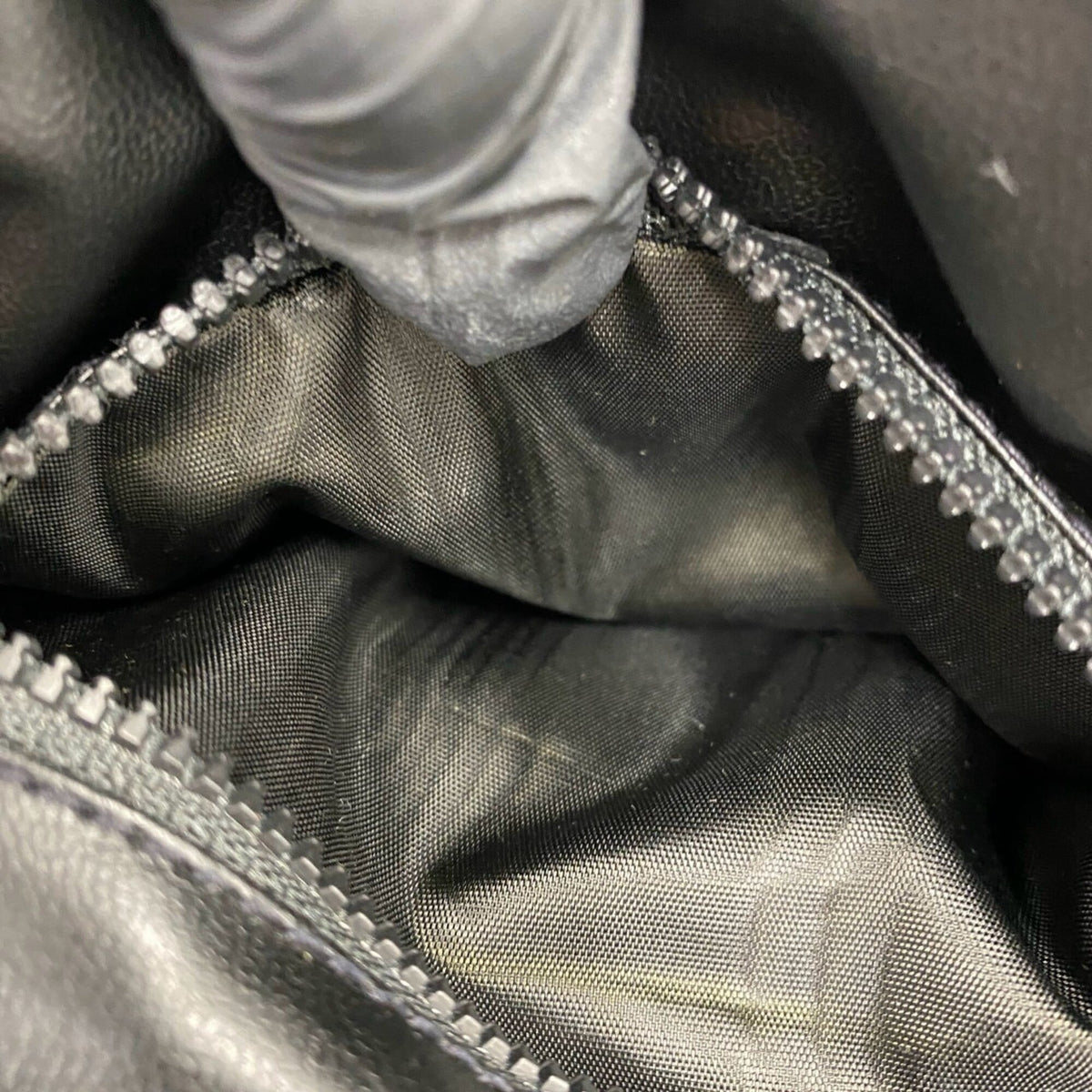 Celine Black Brown Leather Pochette Shoulder Bag (Pre-Owned)