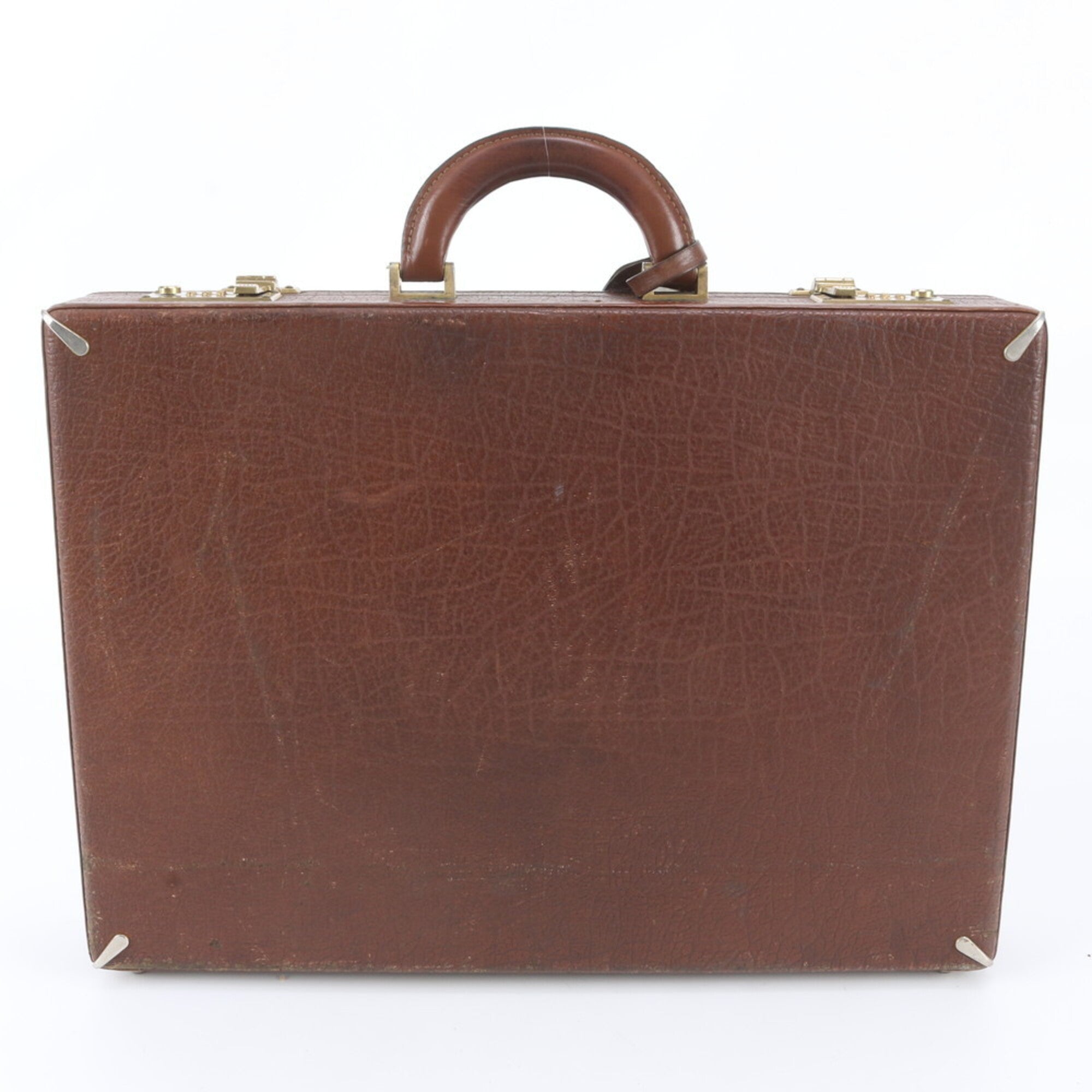 Gucci Brown Leather Attaché Case (Pre-Owned)
