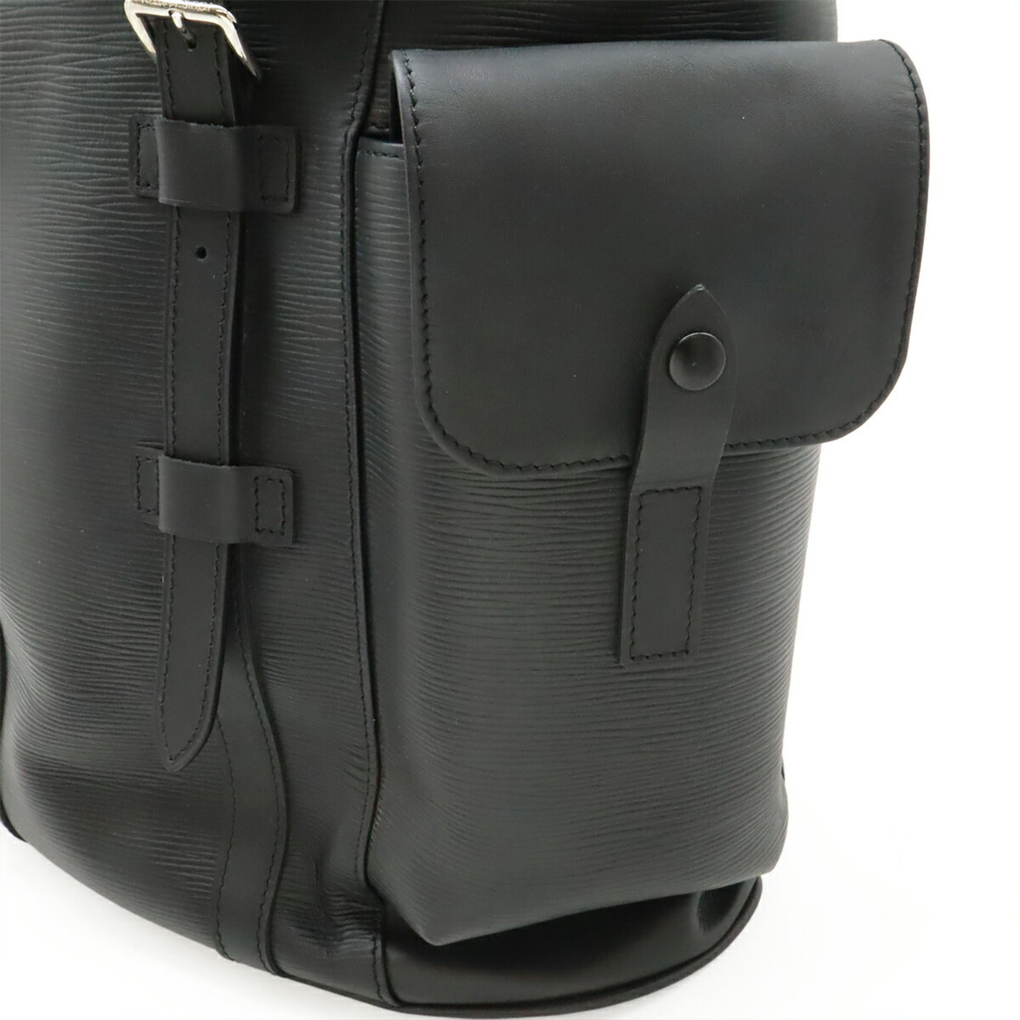 Louis Vuitton Black Noir Epi Leather Backpack (Pre-Owned)