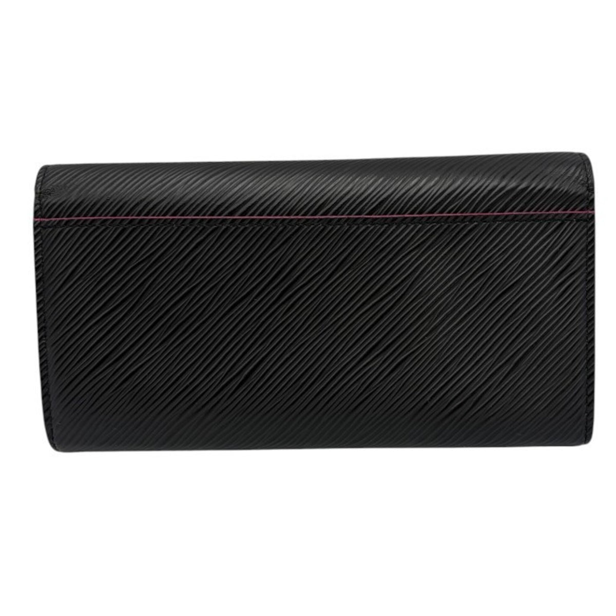 Louis Vuitton Epi Black Pink Leather Long Wallet (Bi-Fold) (Pre-Owned)