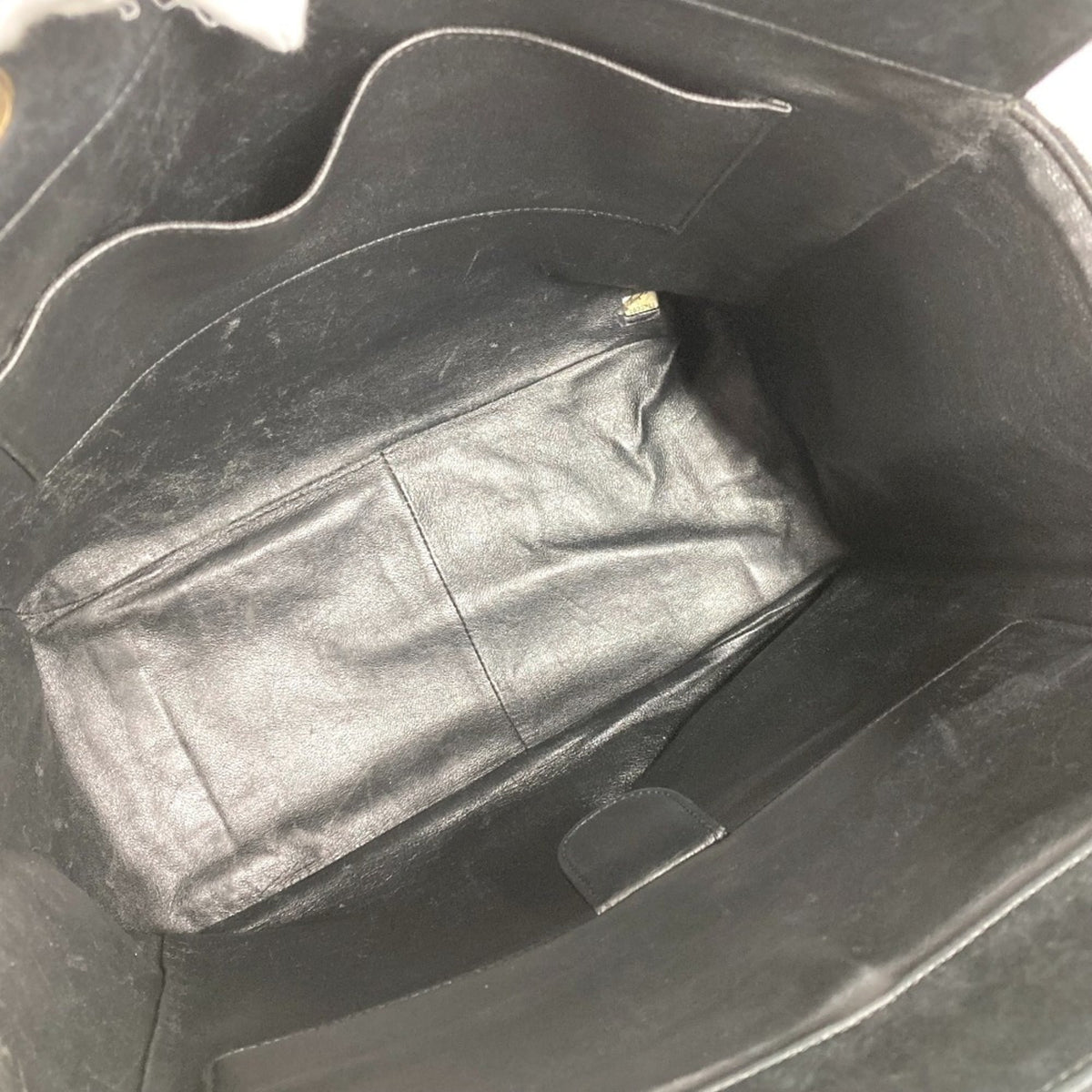 Chanel Black Cotton Shoulder Bag Tote Bag (Pre-Owned)