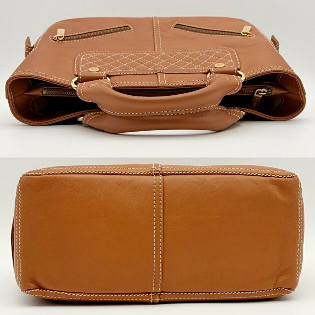 Celine Brown Camel Leather Handbag (Pre-Owned)