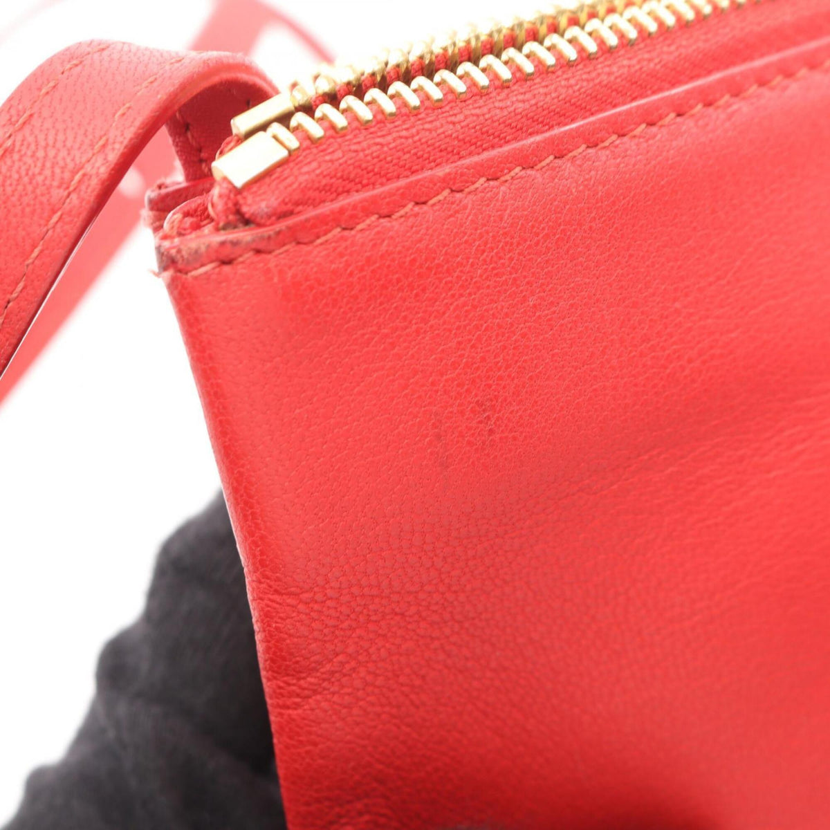 Celine Red Color Leather Handbag Shoulder Bag (Pre-Owned)