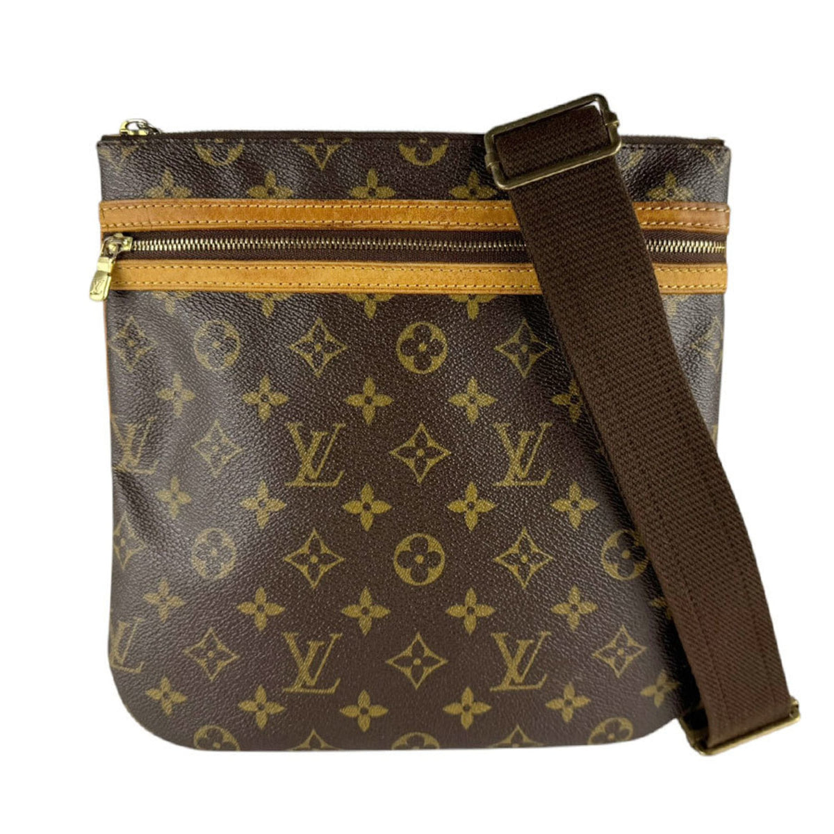 Louis Vuitton Brown Monogram Monogram Pochette Shoulder Bag (Pre-Owned)